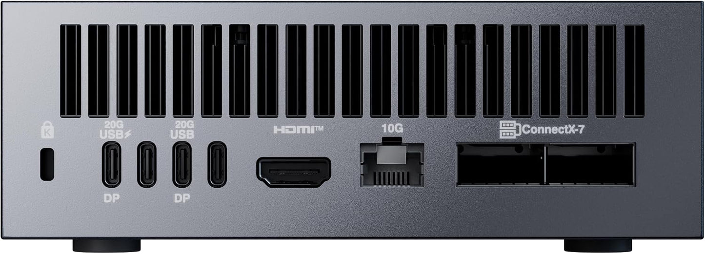 ASUS Ascent GX10 AI Supercomputer, DGX Spark, NVIDIA GB10 Superchip, 128GB LPDDR5x, 1TB PCIe Gen4 NVMe SSD, Wi-Fi 7 & BT5.4, Agentic AI Ready, Supports OpenClaw, NemoClaw, Stackable Chassis
