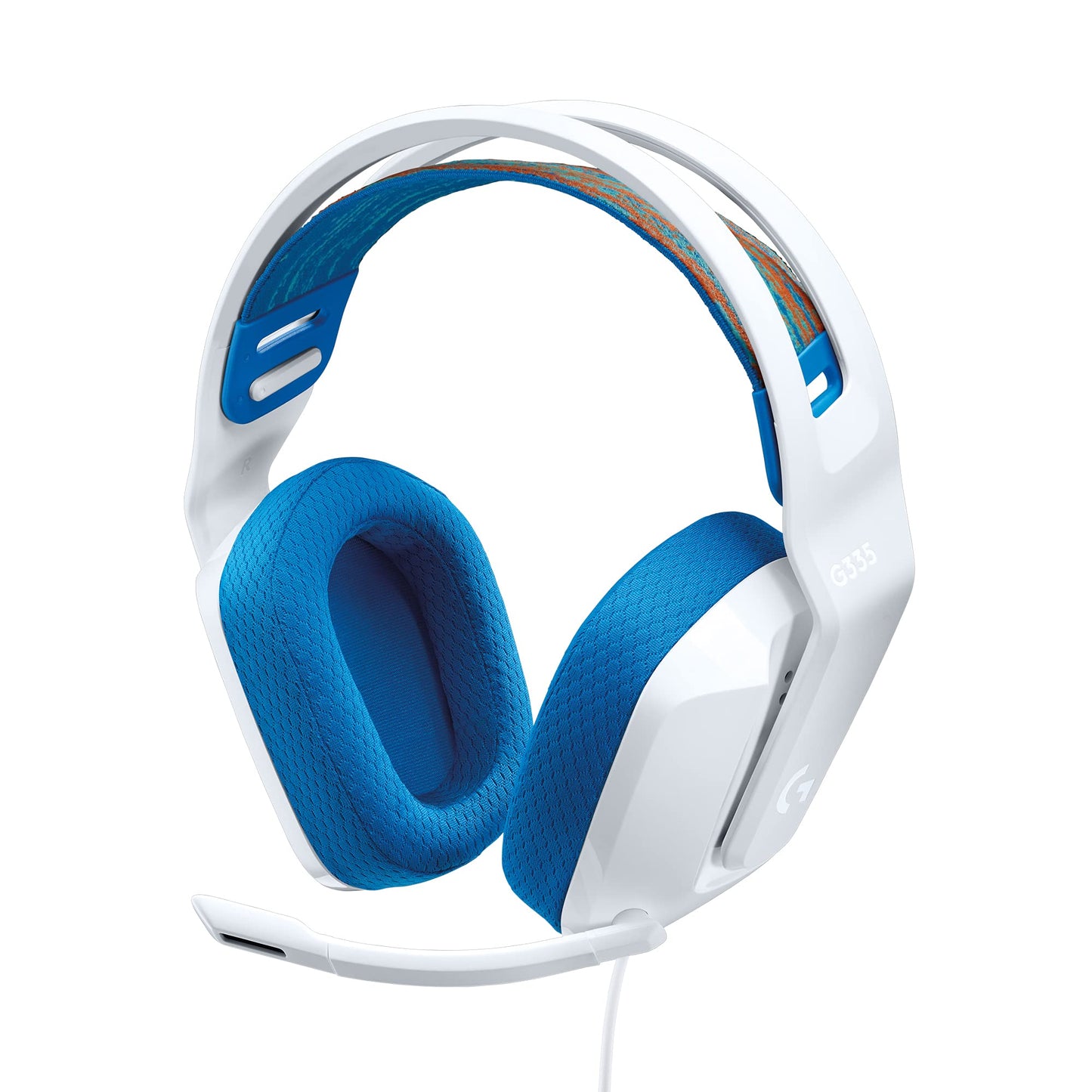 Logitech G535 Lightspeed Wireless Gaming Headset - Lightweight on-Ear Headphones, flip to Mute mic, Stereo, USB Rechargeable - Black