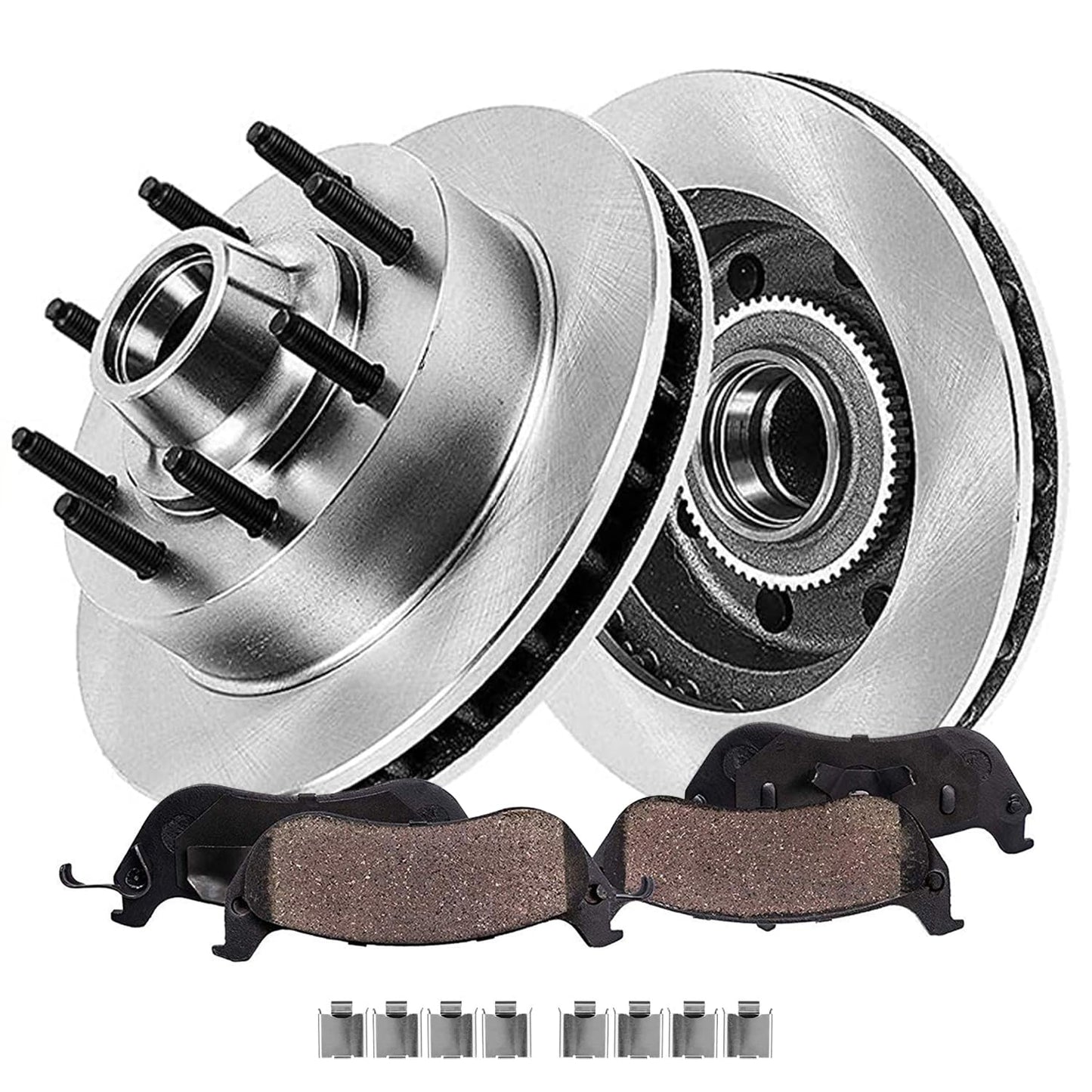 Detroit Axle - Front Brake Kit for Chrysler 300 Dodge Challenger Charger Magnum Replacement Disc Brakes Rotors and Ceramic Brake Pads : 12.6" inch Rotor