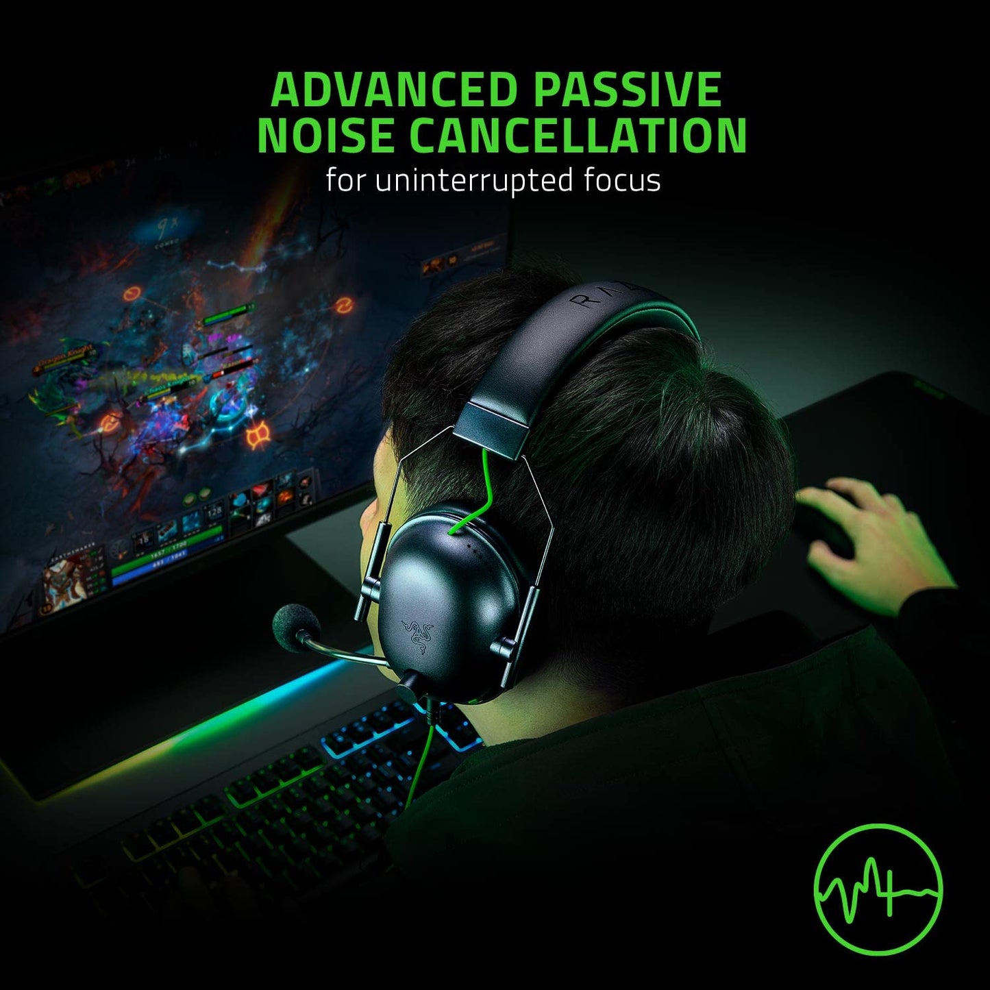 Razer BlackShark V2 X Xbox Gaming Headset: 50mm Drivers - Cardioid Mic - Lightweight - Comfortable, Noise Isolating Earcups - for Xbox Series X, Series S, PS5, PC, Switch via 3.5mm Audio Jack - Black