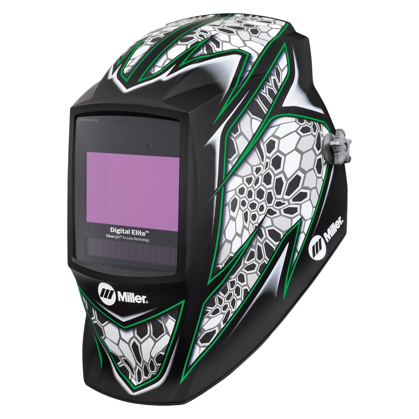 Miller Digital Elite™ Welding Helmet, ClearLight™ 4X Lens, Black (QR) | For welders who want the ultimate performance with a lightweight design; professional welding hood