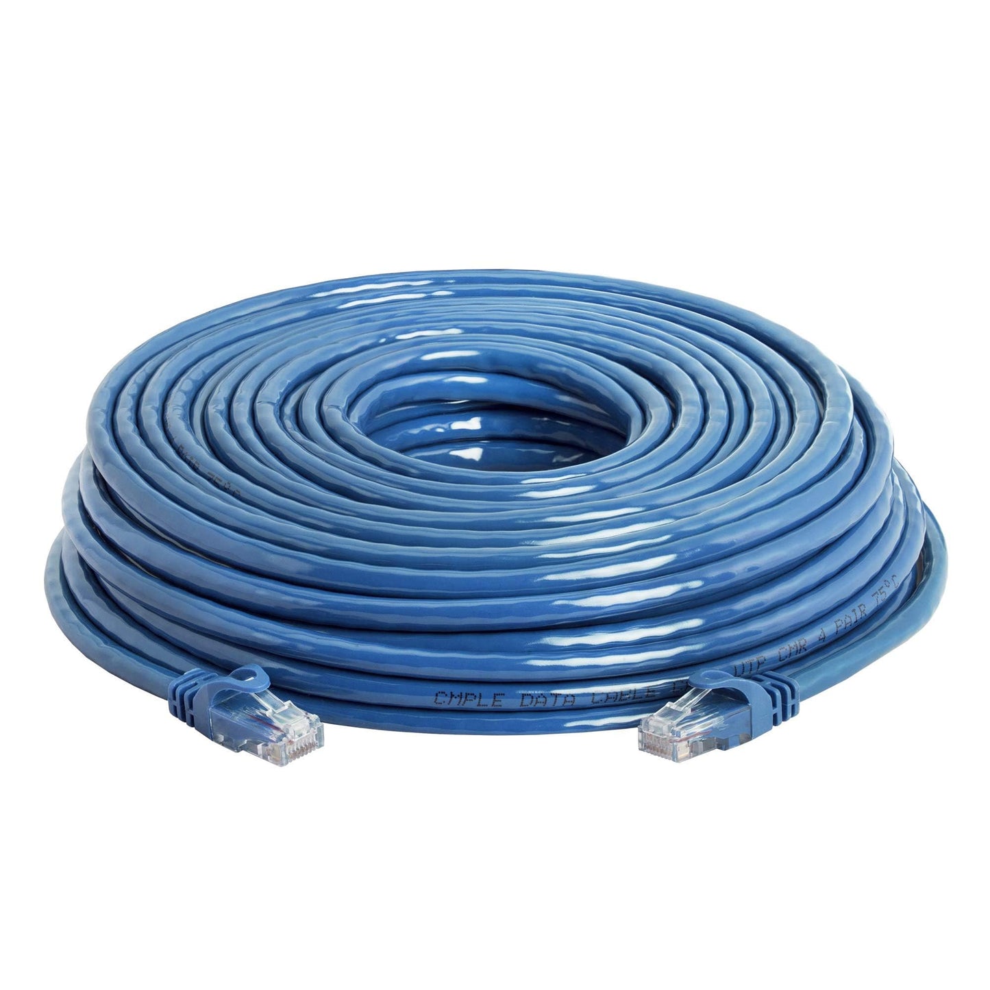 Cmple - RJ45 Cat-6 Ethernet Patch Internet Cable, High Speed Cat6 Network Cable 10 Gigabit, Cat 6 Ethernet LAN Cord with Gold Plated RJ45 Connectors - 5 Feet Yellow