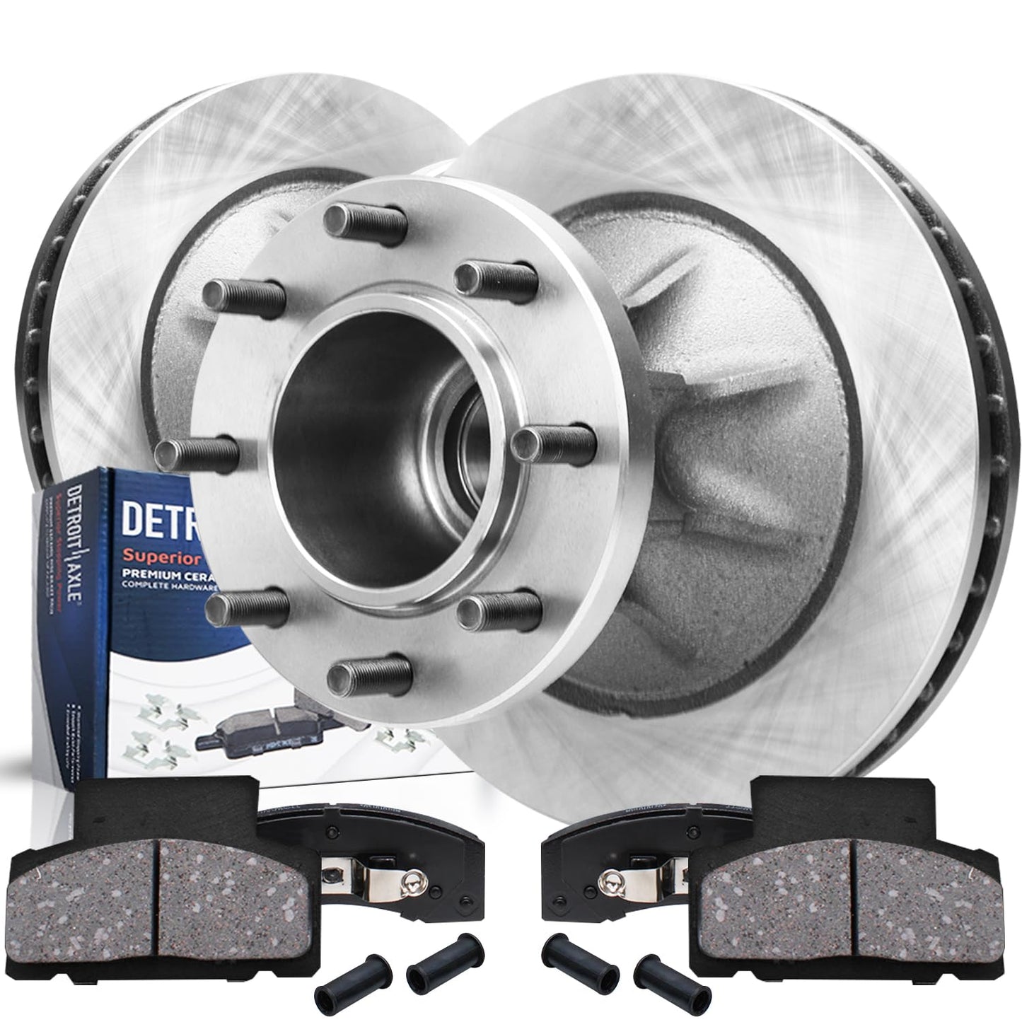 Detroit Axle - Rear Brake Kit for 2018-2020 Chevy Equinox GMC Terrain | Buick Regal TourX 2017-2019 LaCrosse, Disc Brake Rotors Ceramic Brake Pads Replacement 11.34" inch Brake Rotors