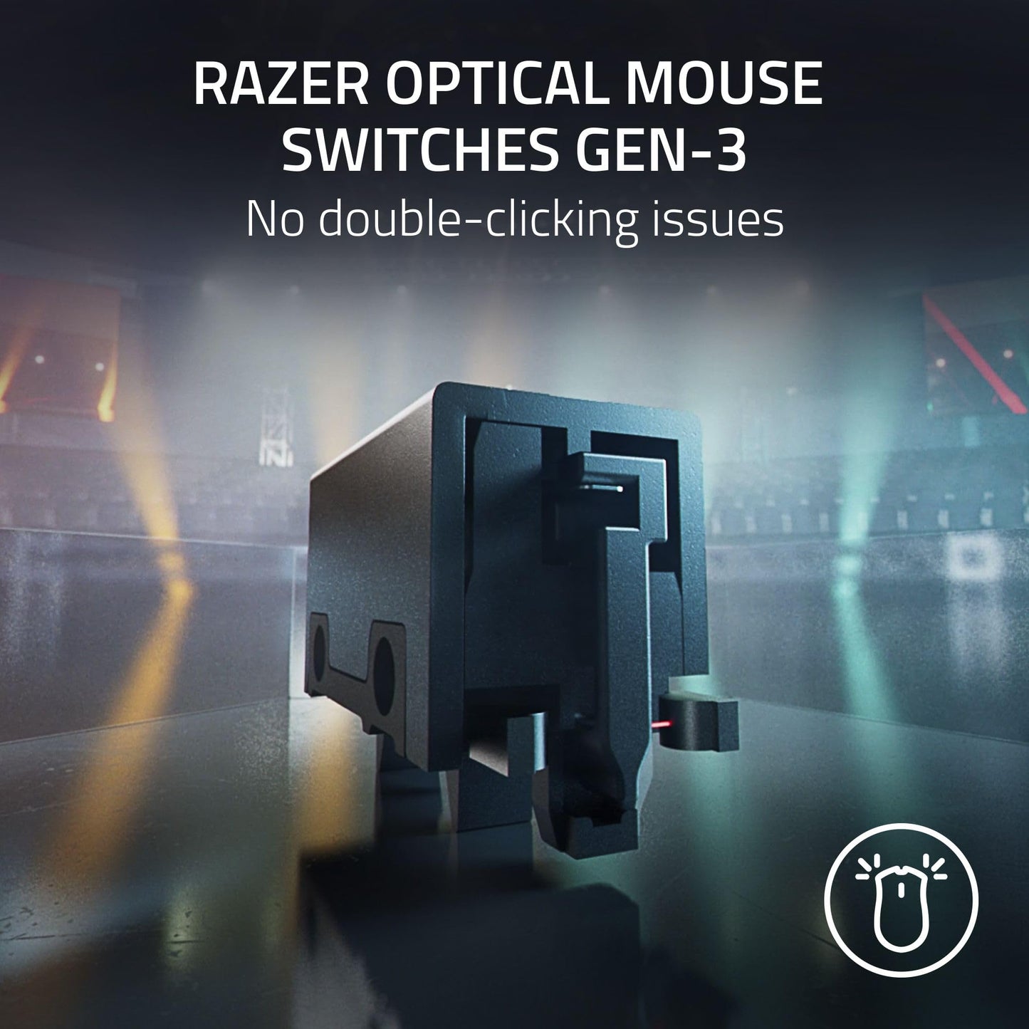 Razer DeathAdder V3 Pro - Black Ultra-lightweight Wireless Ergonomic Esports Mouse - Optical - Cable/Wireless - Radio Frequency - 2.40 GHz - Rechargeable - Black - USB - 30000 dpi - Scroll Wheel - 5 B