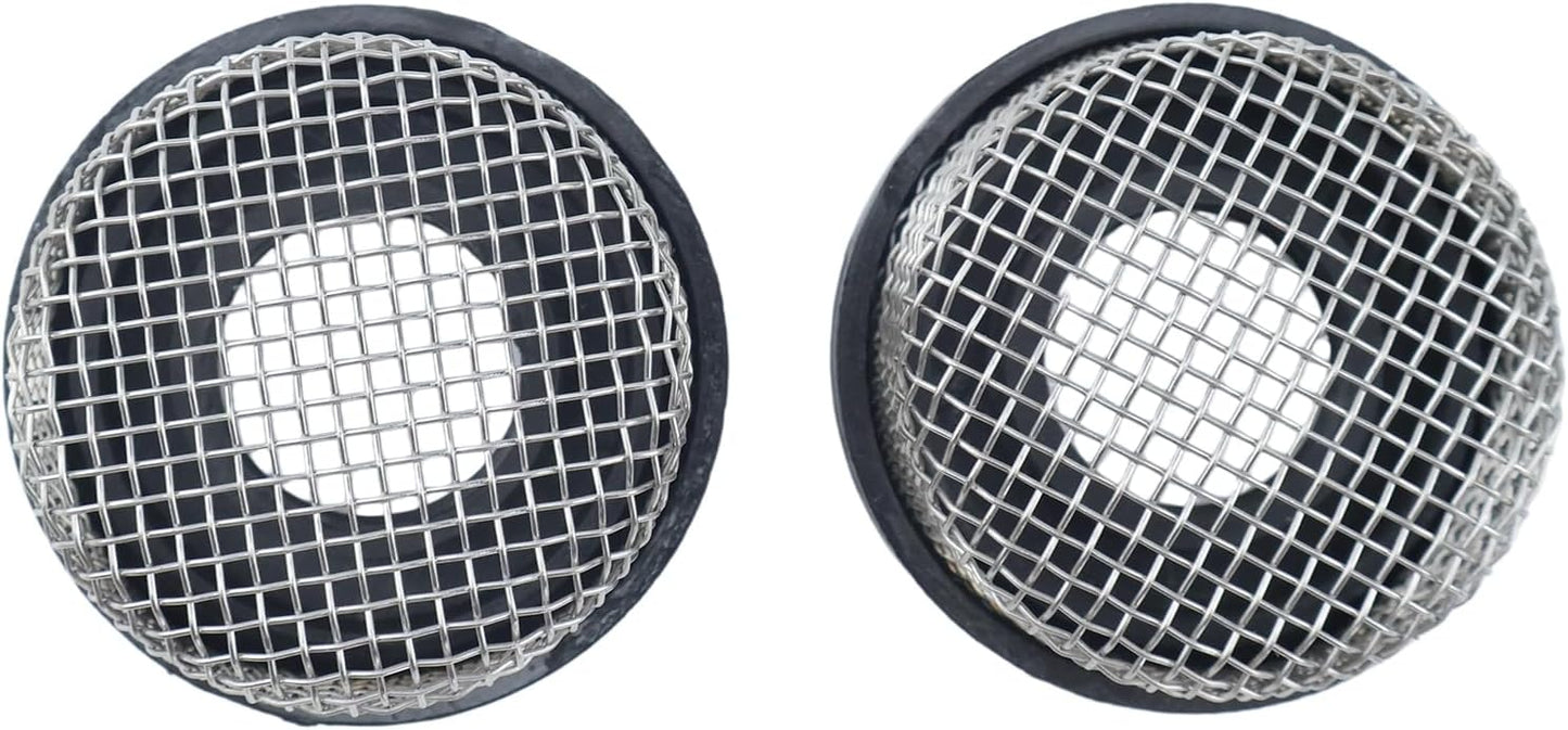 2X Stainless Steel Wire Mesh Screen Strainers Aerator Strainers 89621 Compatible with Aerator Pump Livewell Pump and Baitwell 3/4" - 14 Female Thread