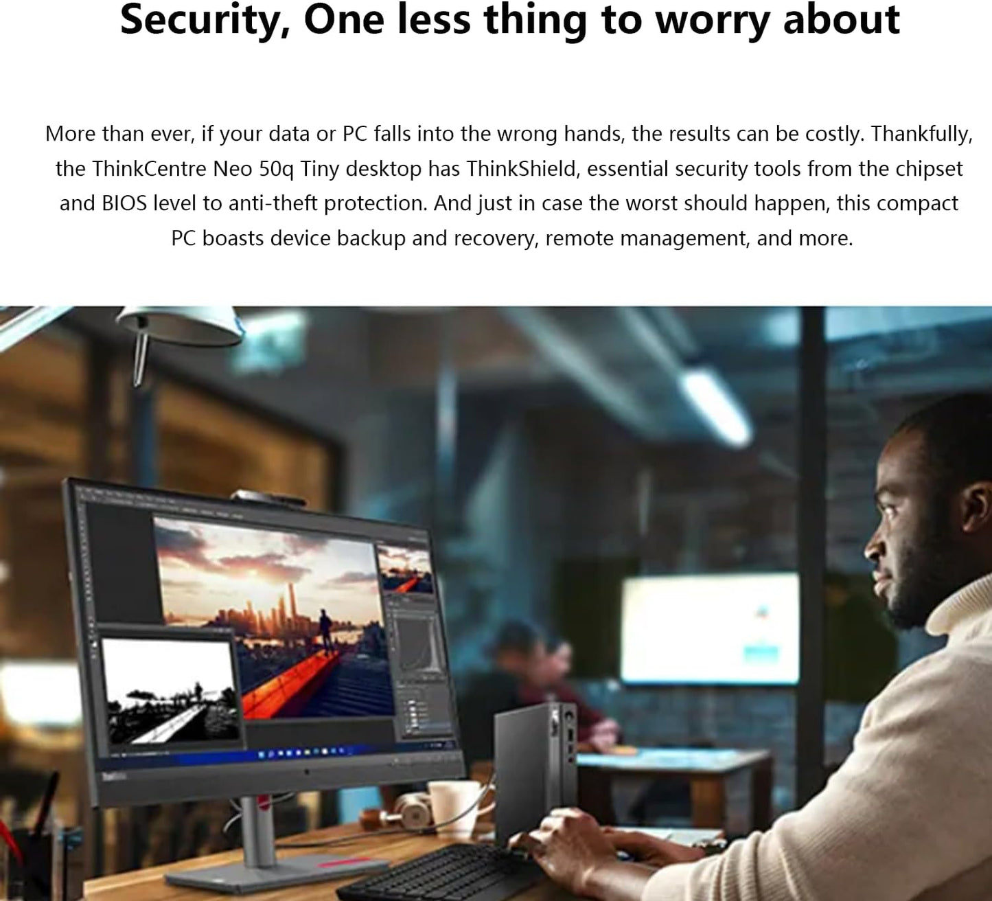 Lenovo ThinkCentre neo 50q Gen 4 Business MFF Desktop, 13th Gen Intel Core i5-13420H, 16GB RAM, 512GB PCIe SSD, Display Port, HDMI, RJ-45, Wi-Fi, Windows 11 Pro