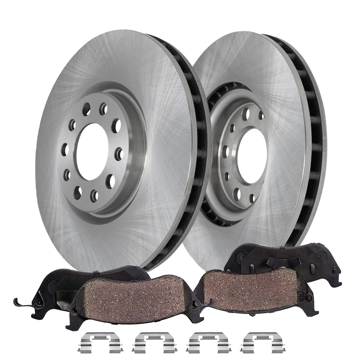 Detroit Axle - Rear Brake Rotors Pads for 2019-2026 Chevy Silverado 1500