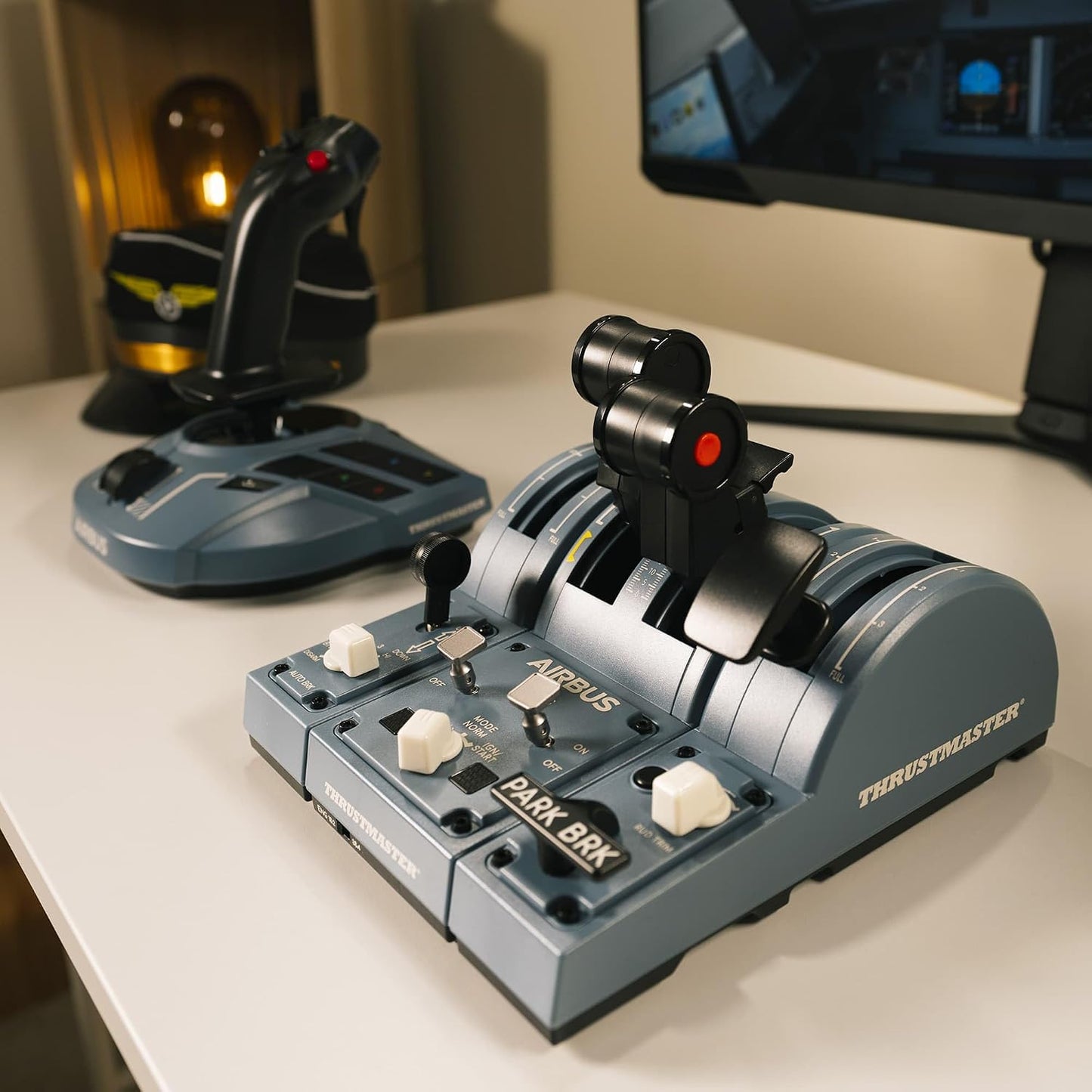 Thrustmaster TCA Captain Pack X Airbus Sidestick & Throttle - XBOX & PC | A320 1:1 replica, 14 remappable buttons, thrust reverser, twist rudder, 31 mappable quadrant buttons, 4 axes, for MSFS