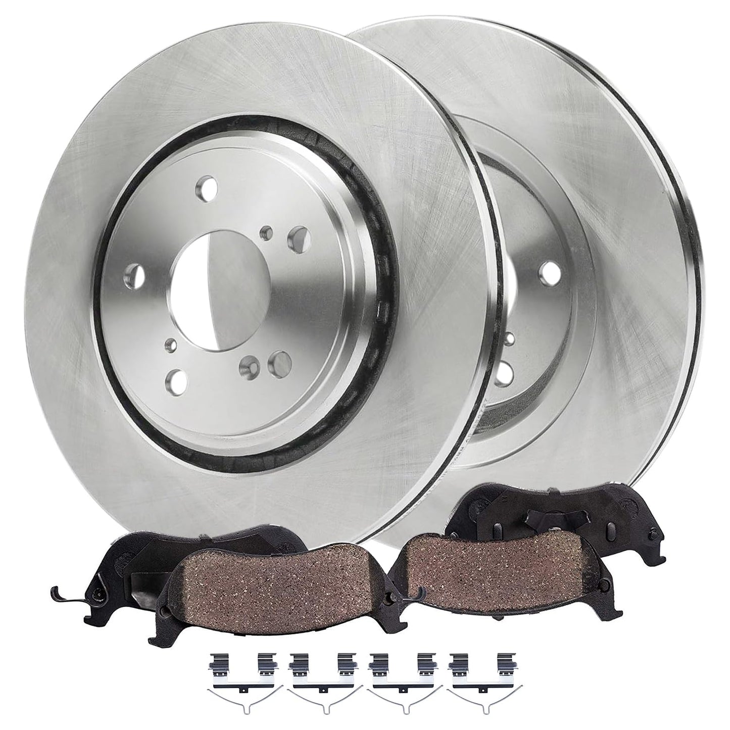 Detroit Axle - Front Brake Kit for 2010-21 Ford Expedition F-150 Lincoln Navigator Disc Brake Rotors Ceramic Brakes Pads 2011 2012 2013 2014 2015 2016 2017 2018 2019 2020 Replacement