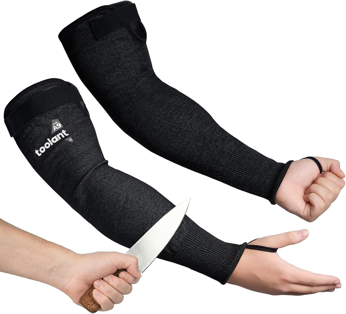 toolant ANSI A9 Cut Resistant Arm Sleeves, Arm Protectors for Thin Skin and Bruising, Arm Guards for High Risk Work