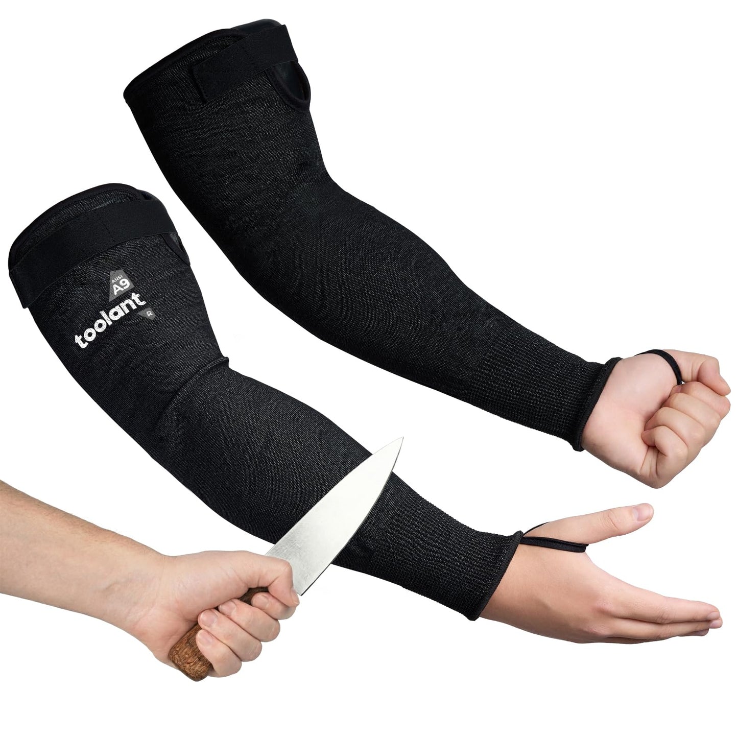 toolant ANSI A9 Cut Resistant Arm Sleeves, Arm Protectors for Thin Skin and Bruising, Arm Guards for High Risk Work