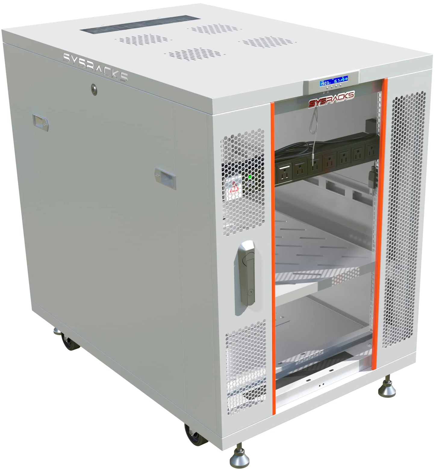 42U Server Rack Cabinet – 19" Network Rack Enclosure, 35" Deep Floor Standing Data Rack with Locking Glass Door, Cooling Fans, PDU & Shelf for Servers, Switches and Patch Panels