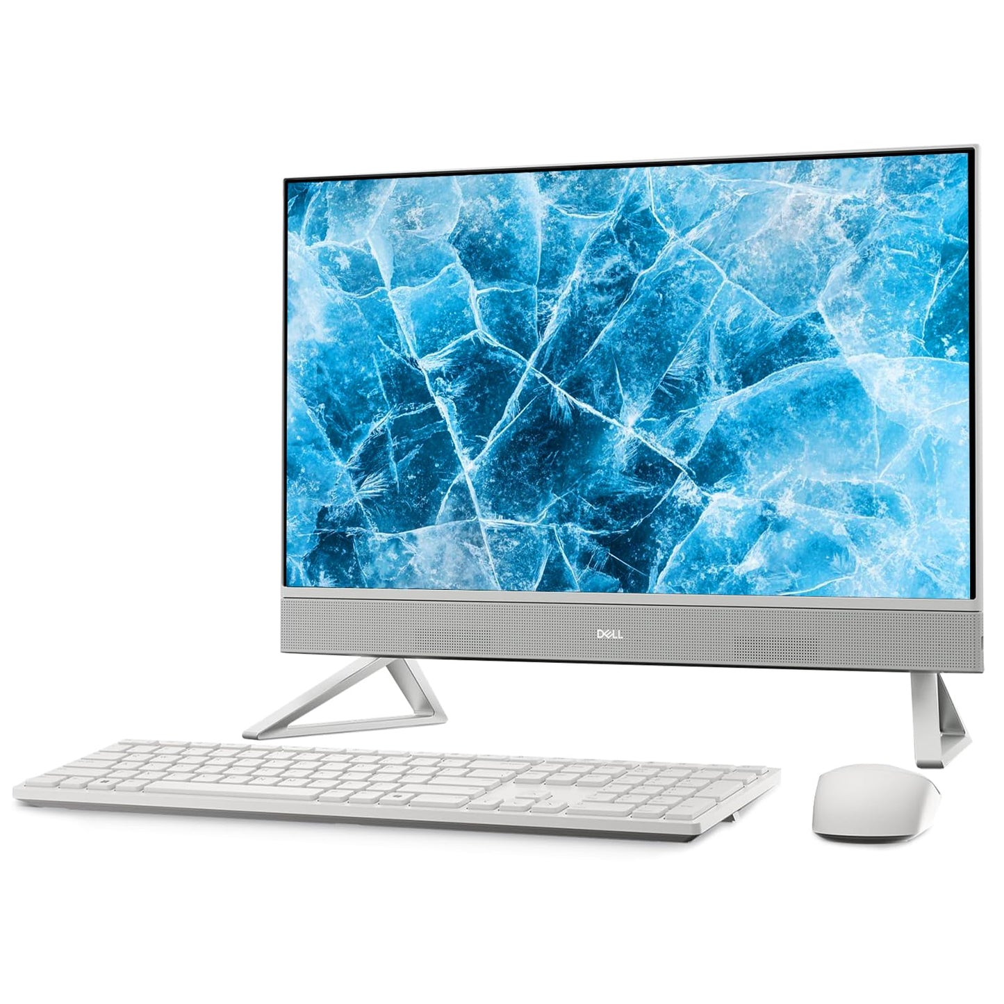 Dell 24 Inch FHD IPS All-in-One Computer, Intel Core 7-150U Processor, Touch Screen Display, 16GB DDR5 RAM, 512GB SSD, Wireless Keyboard and Mouse, Windows 11 Pro, WiFi, HDMI, Anti-Glare, White
