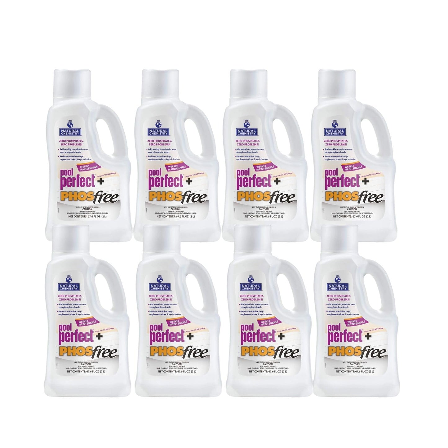 Natural Chemistry Pool Perfect + Phosfree, 3 Liter, Single Pack | Phosphate Remover, Reduces Waterline Rings, Unpleasant Odors & Eye Irritation