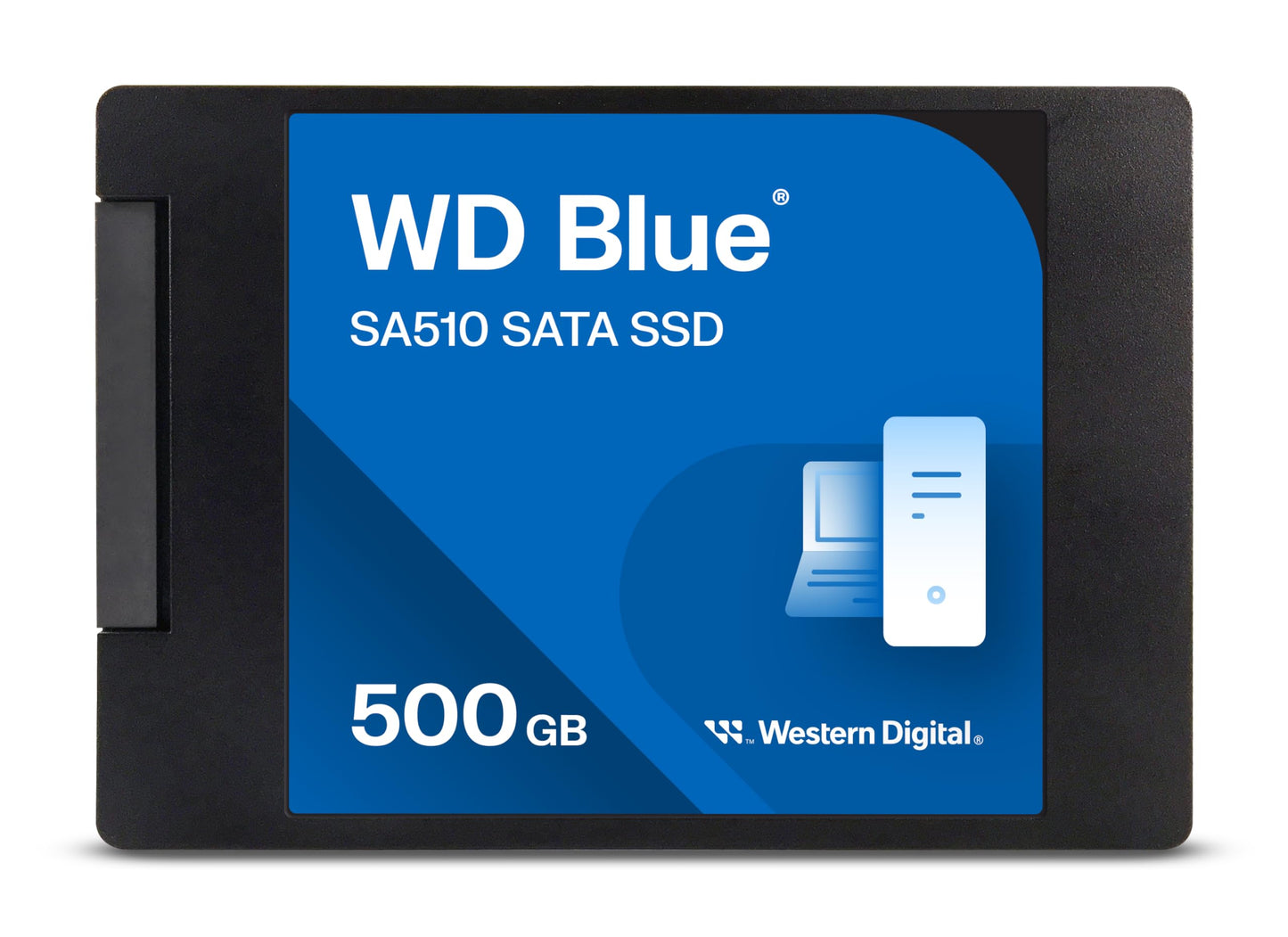 Western Digital 250GB WD Blue SA510 SATA Internal Solid State Drive SSD - SATA III 6 Gb/s, 2.5"/7mm, Up to 555 MB/s - WDS250G3B0A