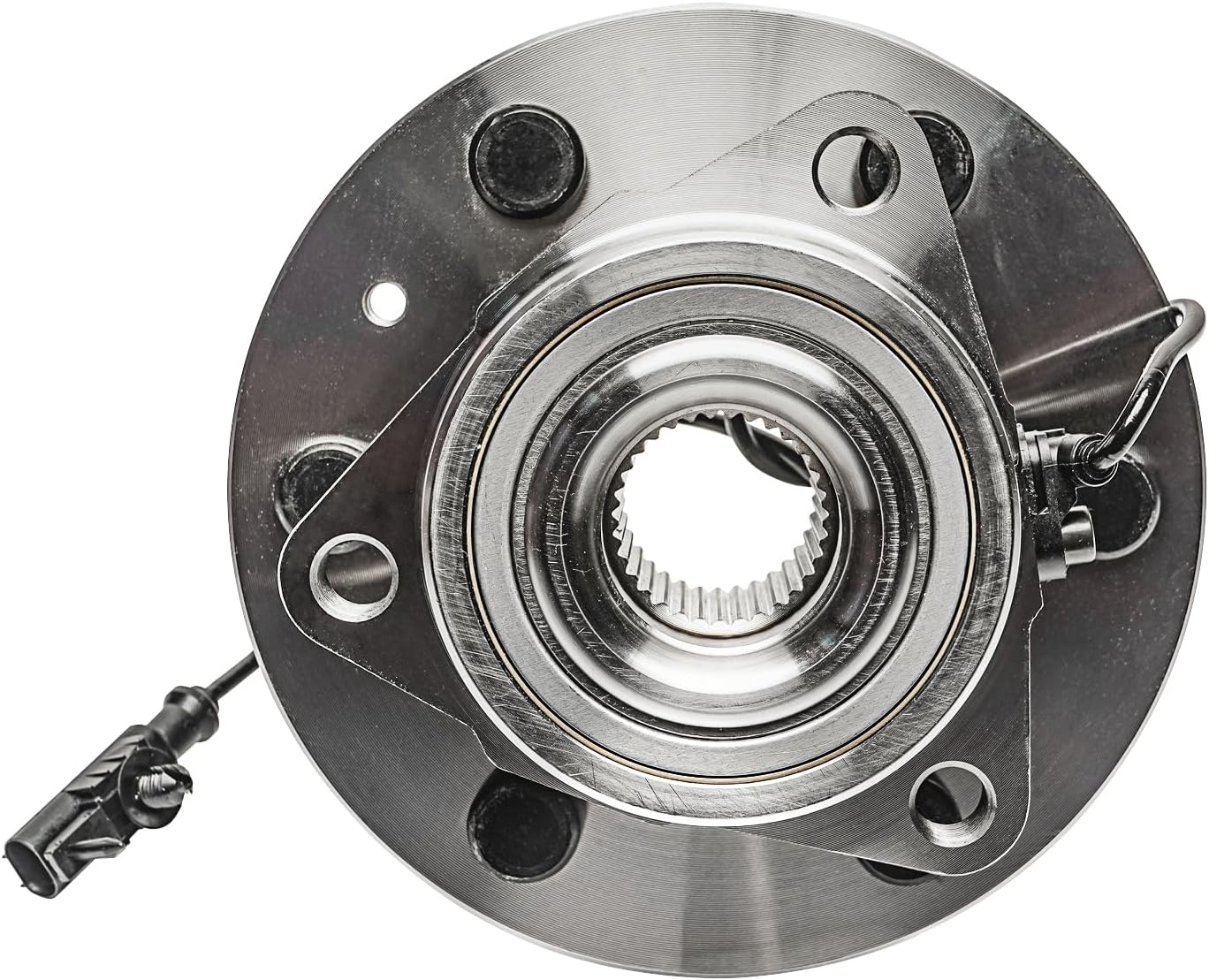 Detroit Axle - 4WD Front Wheel Bearing Hubs for Chevy GMC Silverado Suburban Sierra Yukon XL 1500 Tahoe Avalanche Cadillac Escalade ESV EXT Wheel Bearing and Hubs Assembly Set, Pair Hubs Replacement