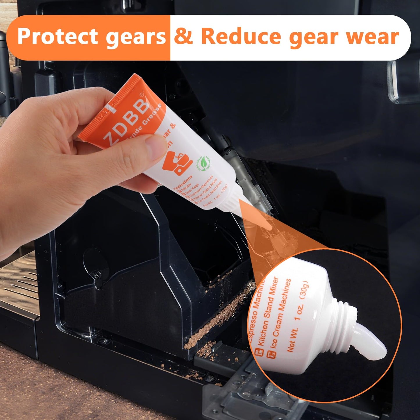 ZDBB Wood Drawer Wax Lubricant Paste Door Lubricant Wear-Resistant Eliminate Sticking Noise Loosen Drawer Slide Grease for Wood Furniture, Window Track, Sliding Glass Doors, Hinges, 1 oz 1-Pack