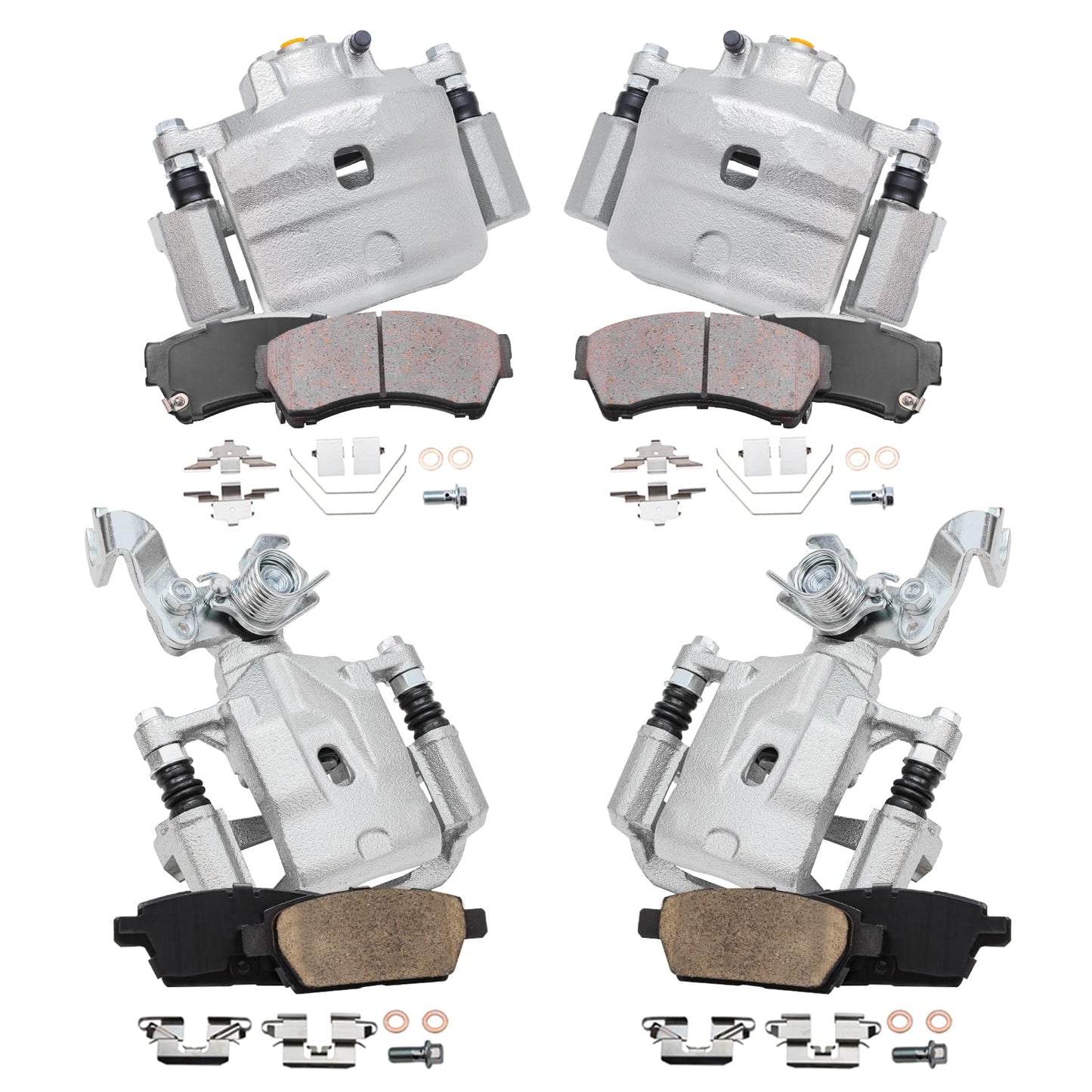 Detroit Axle - Rear Brake Kit for 2018-2020 Chevy Equinox GMC Terrain | Buick Regal TourX 2017-2019 LaCrosse, Disc Brake Rotors Ceramic Brake Pads Replacement 11.34" inch Brake Rotors