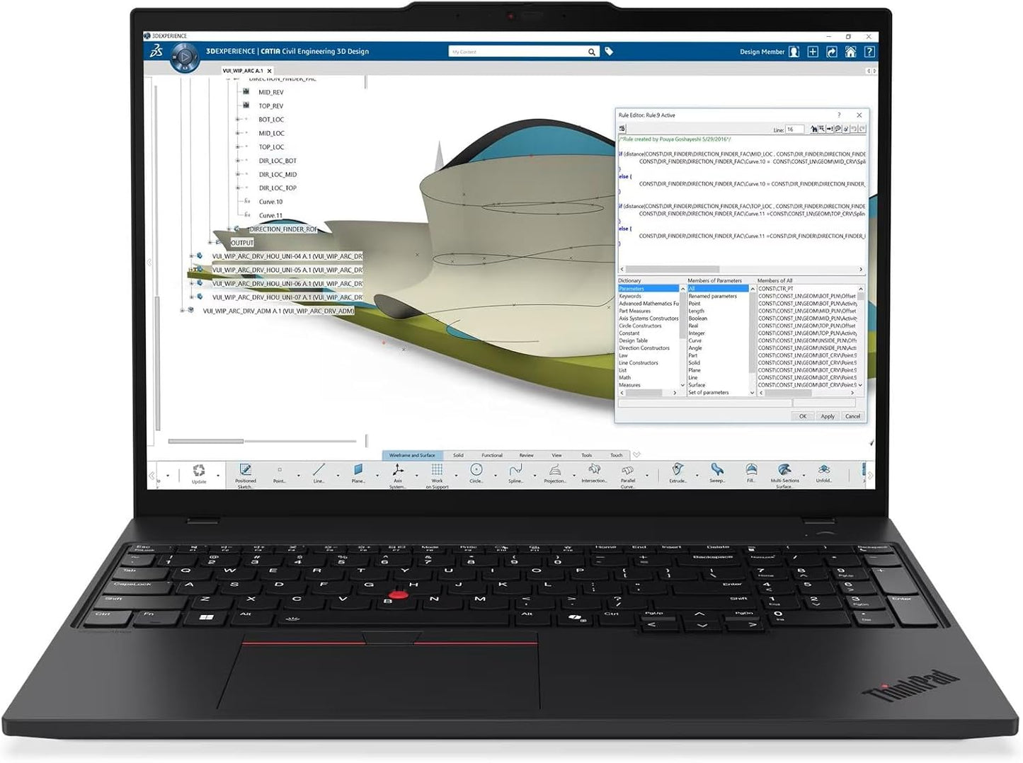 Lenovo ThinkPad P16s Gen 4 Laptop with AMD Ryzen AI 7 PRO 350 Processor and Copilot +, OLED 16” WQUXGA Touchscreen Display, 32GB DDR5-5600MT of Memory, 1TB SSD, 5MP RGB+IR Cam, Wi-Fi 7, and Win 11 Pro