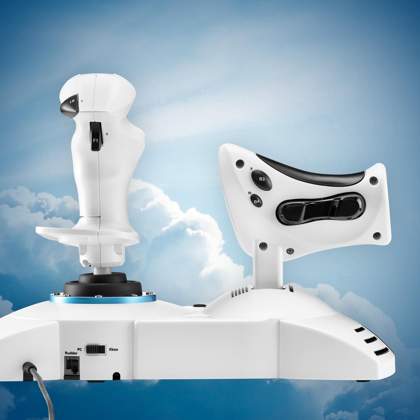 Thrustmaster T-Flight Hotas One Flight Stick & Throttle - XBOX & PC | Detachable design, Officially licensed, adjustable resistance, responsive trigger, 14 programmable buttons, dual rudder