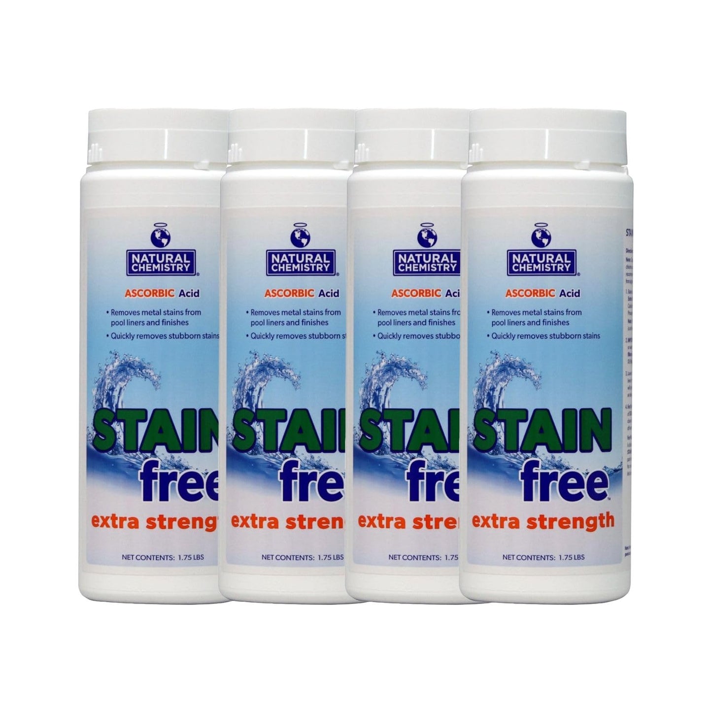 Natural Chemistry Extra Strength Stain Free, 1.75 lb, Single Pack | Removes Metal Stains from Pool Liners & Finishes, Compatible with All Sanitizing Systems