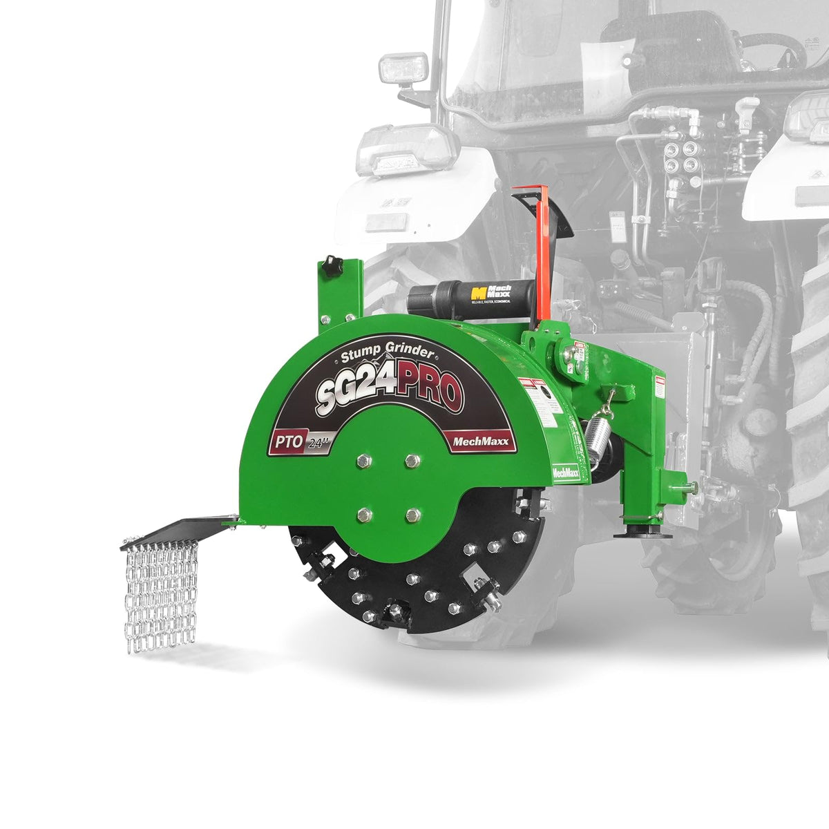 MechMaxx 24" Heavy Duty PTO Powered Stump Root Grinder