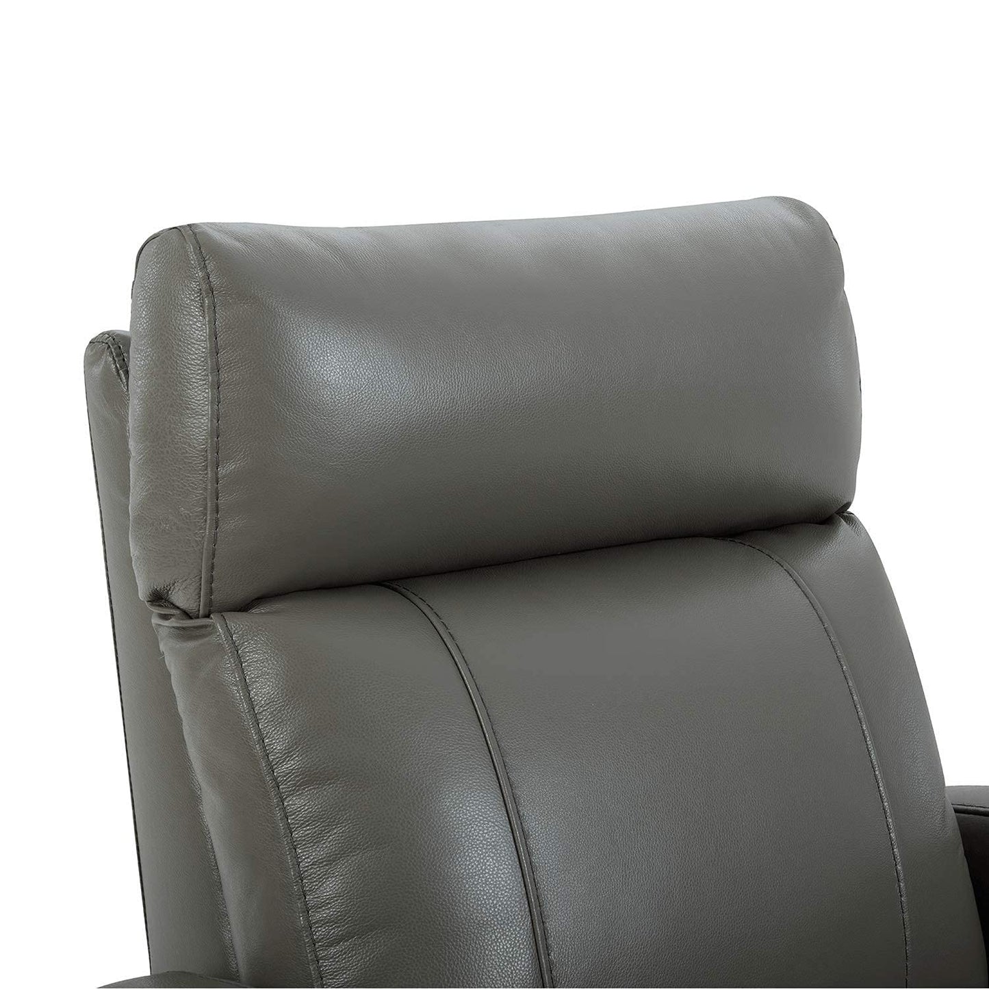 CHITA Genuine Leather Power Recliner Chair for Adults, FSC Certified Electric Nursery Swivel Glider for Living Room, Camel Brown