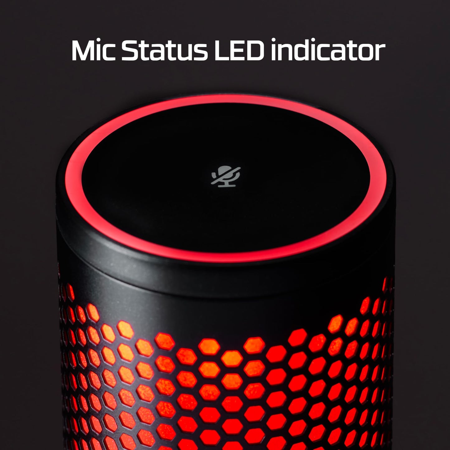 HyperX QuadCast 2 – USB Microphone for Gaming, Streaming and Podcasting, with On-Board Controls, LED Lighting, Removable Shock Mount, PC, Mac, PS5, PS4, USB-C - Black
