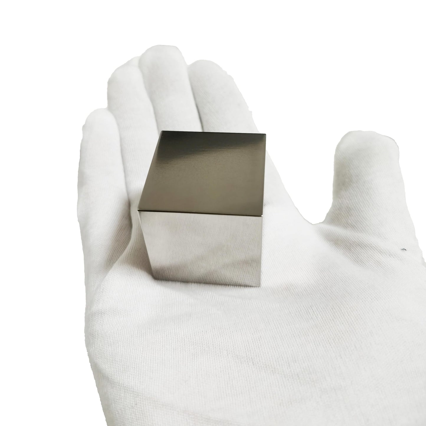 Scientific Metal Sample Block, Mirror Polished, No Engraving, R0.5 Chamfered Edges, Multiple Sizes & Alloys (GR1 (99.7 Titanium), 1.5inch Cube)