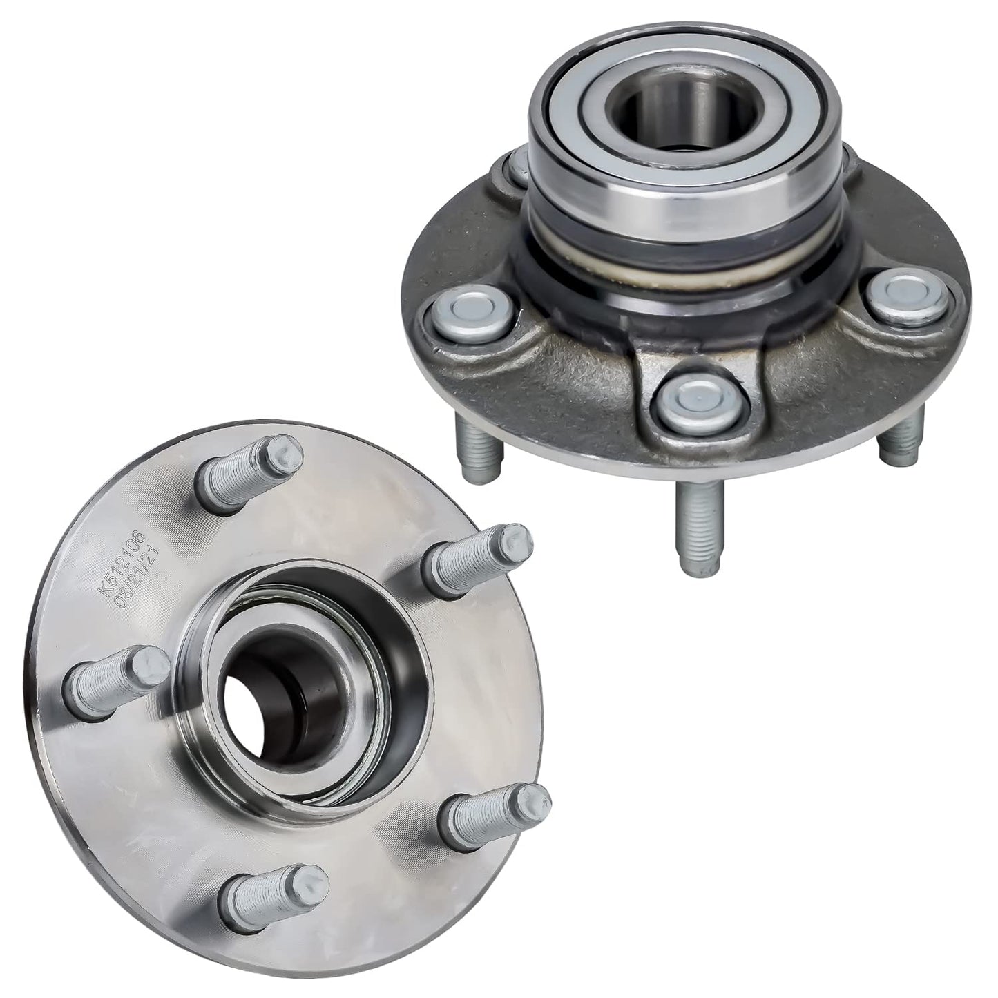 Detroit Axle - Pair 2WD Front Wheel Bearing Hub Assembly for 99-06 Chevy Silverado Sierra 1500, 00-06 Suburban 1500 Tahoe Yukon GMC Yukon XL 1500, 02-06 Cadillac Escalade 6 Lugs [with ABS]