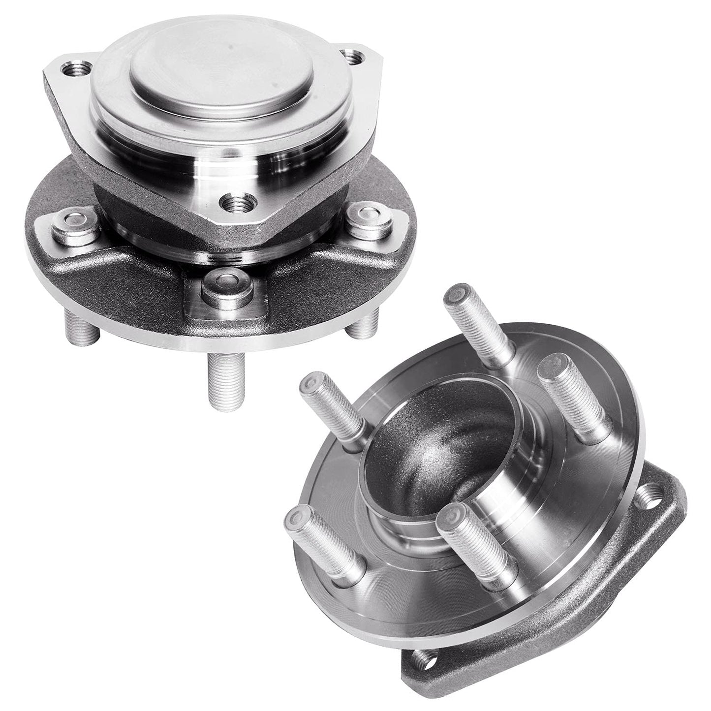 Detroit Axle - Pair 2WD Front Wheel Bearing Hub Assembly for 99-06 Chevy Silverado Sierra 1500, 00-06 Suburban 1500 Tahoe Yukon GMC Yukon XL 1500, 02-06 Cadillac Escalade 6 Lugs [with ABS]