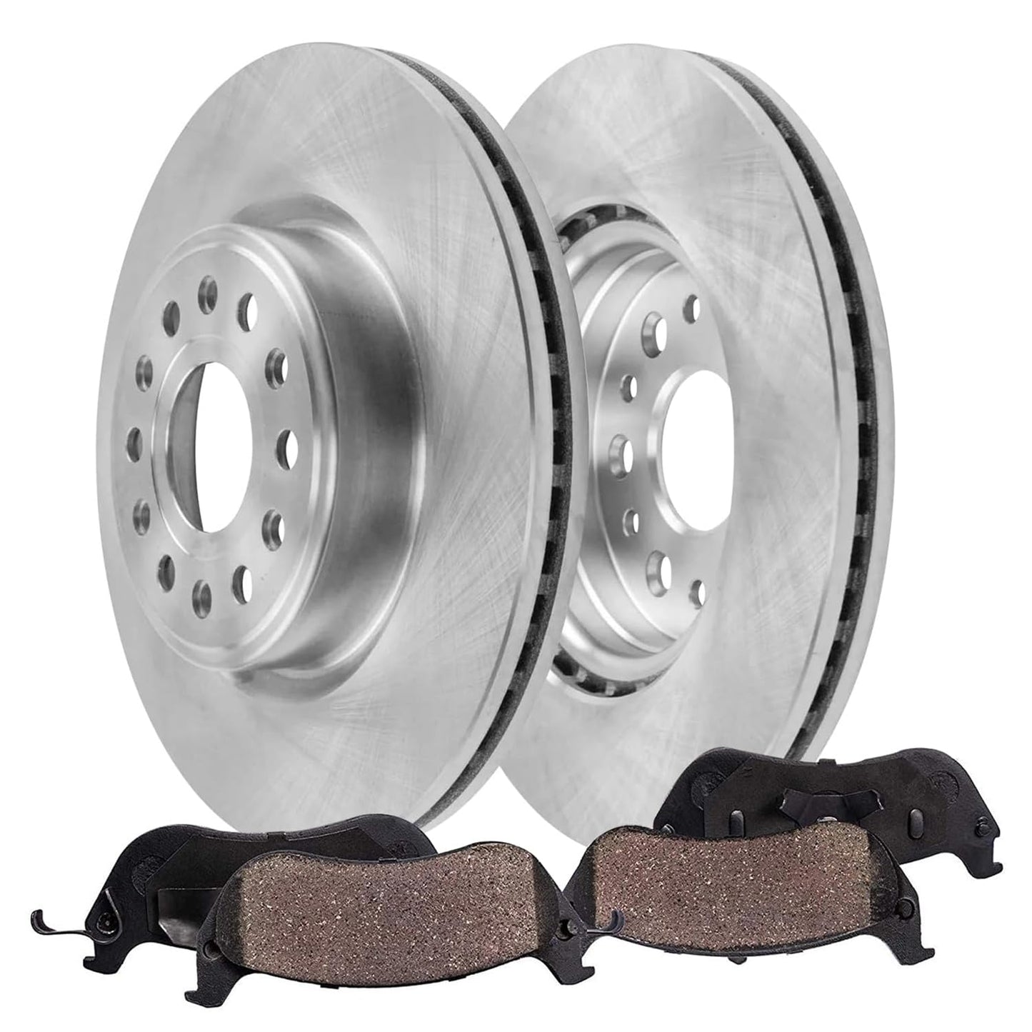 Detroit Axle - Front Brake Kit for Chrysler 300 Dodge Challenger Charger Magnum Replacement Disc Brakes Rotors and Ceramic Brake Pads : 12.6" inch Rotor
