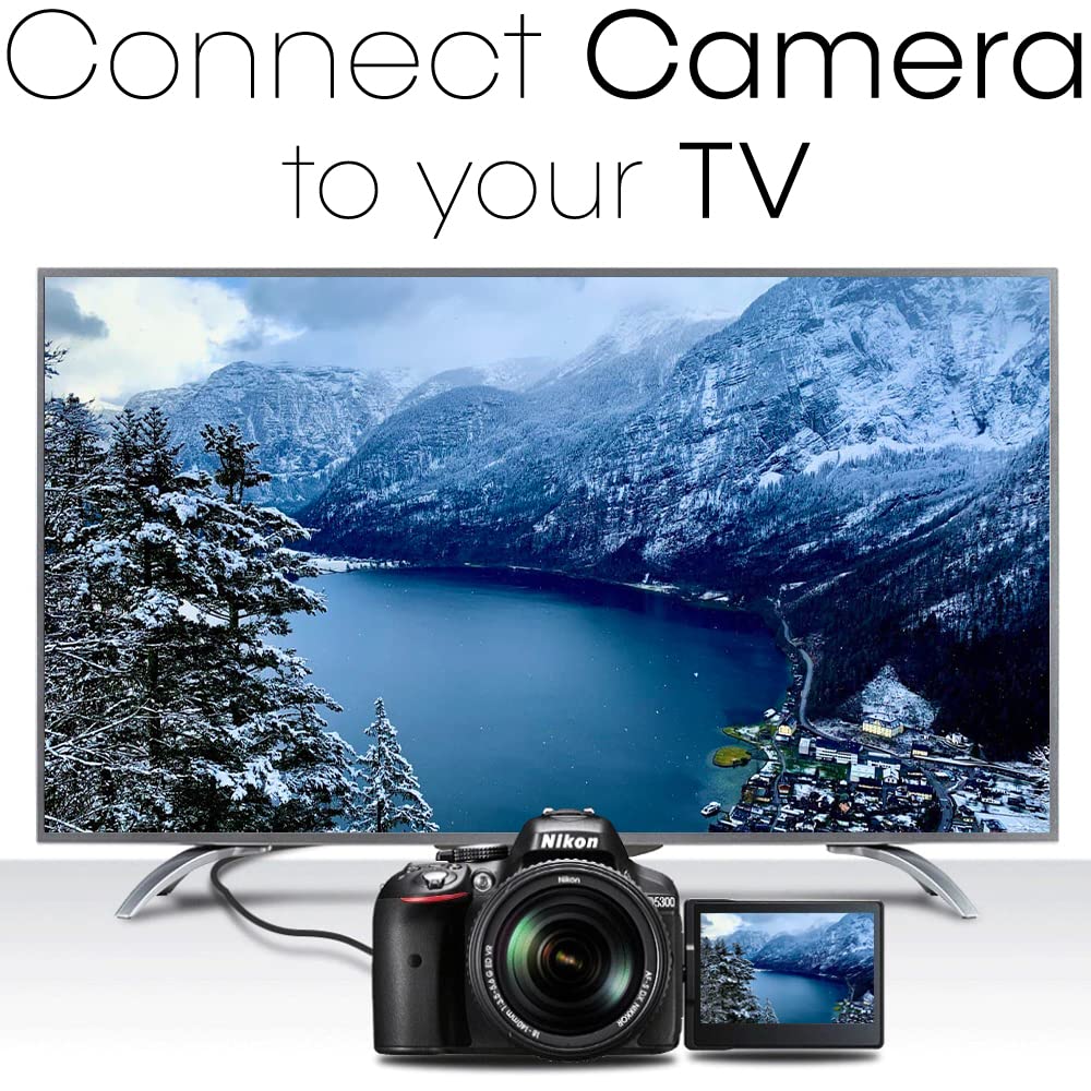 Cmple - Micro HDMI to HDMI Cable 3ft, Micro HDMI Cable Male to Male 4k Camera HDMI Cables for Capture Card, Video Camera, Action Camera, Pocket Camera - Black