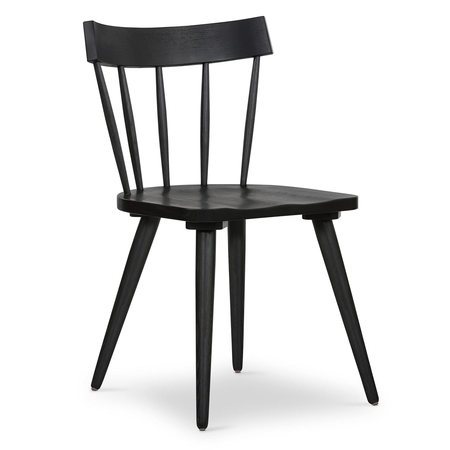 POLY & BARK HAVA Dining Chair,Oak, Black