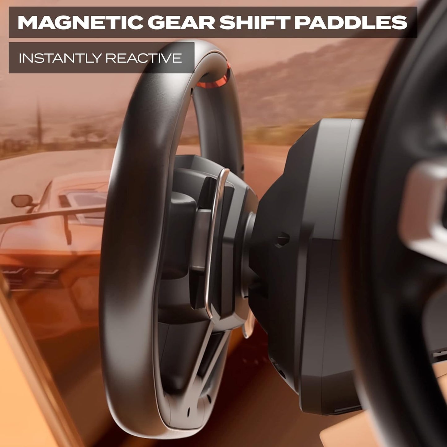 Thrustmaster T248 X Force Feedback Racing Wheel & Pedal Set - XBOX & PC | Magnetic paddle shifters, built-in telemetry screen, adjustable brake, drift-free Hall sensors, for sim driving games