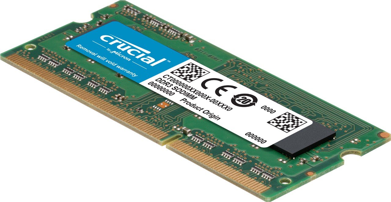 Crucial RAM 8GB DDR3 1600 MHz CL11 Laptop Memory CT102464BF160B