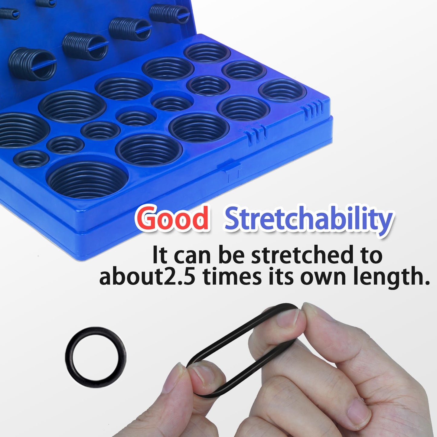 ZDBB 1010 Pcs Rubber O Rings Kit 22 Size Universal O-Ring Assortment Set for Automotive Faucet Pressure Washers Plumbing Sealing Repair,Air or Gas Connections,Resist Oil and Heat