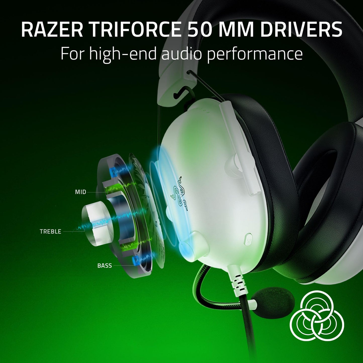 Razer BlackShark V2 X Xbox Gaming Headset: 50mm Drivers - Cardioid Mic - Lightweight - Comfortable, Noise Isolating Earcups - for Xbox Series X, Series S, PS5, PC, Switch via 3.5mm Audio Jack - Black