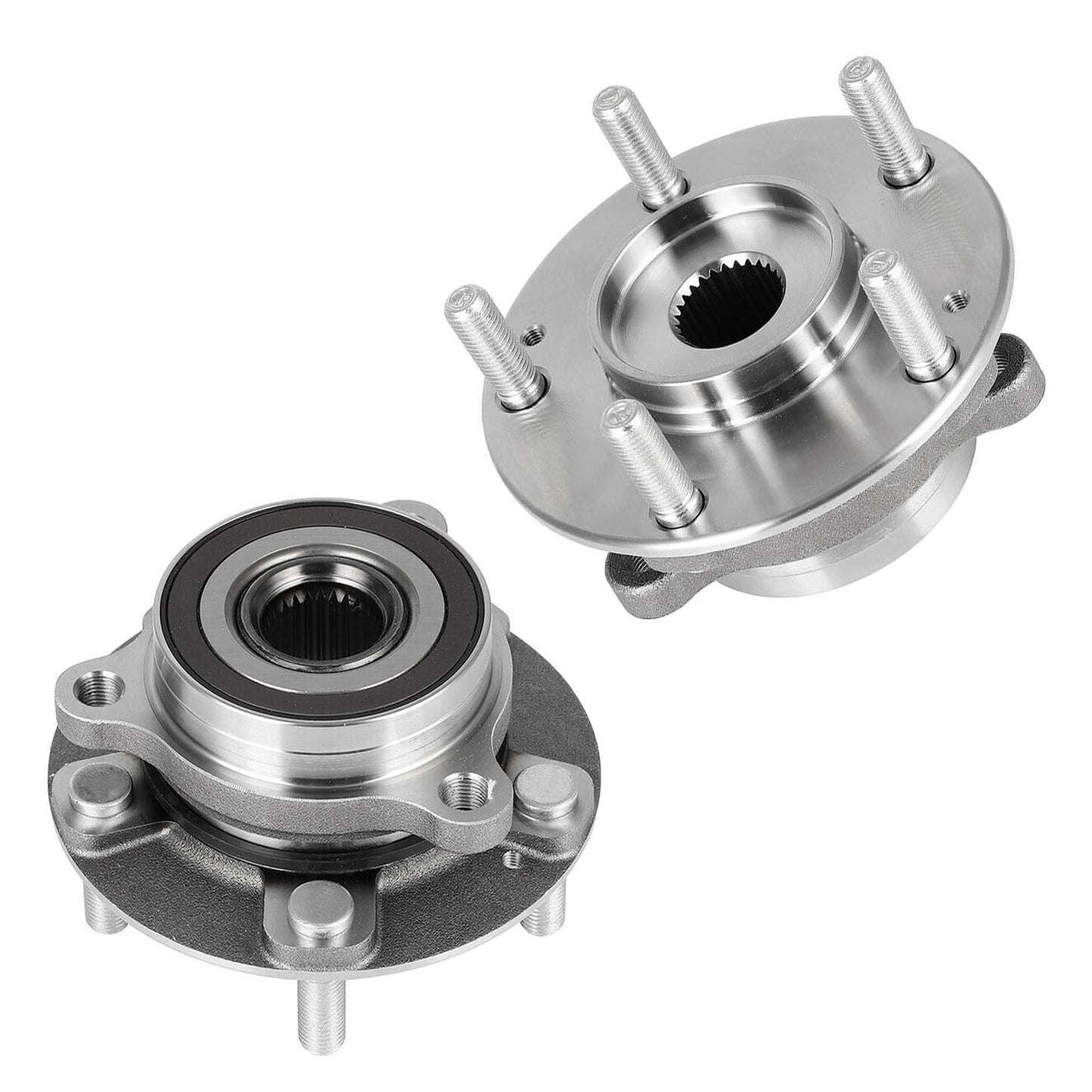 Detroit Axle - Pair 2WD Front Wheel Bearing Hub Assembly for 99-06 Chevy Silverado Sierra 1500, 00-06 Suburban 1500 Tahoe Yukon GMC Yukon XL 1500, 02-06 Cadillac Escalade 6 Lugs [with ABS]