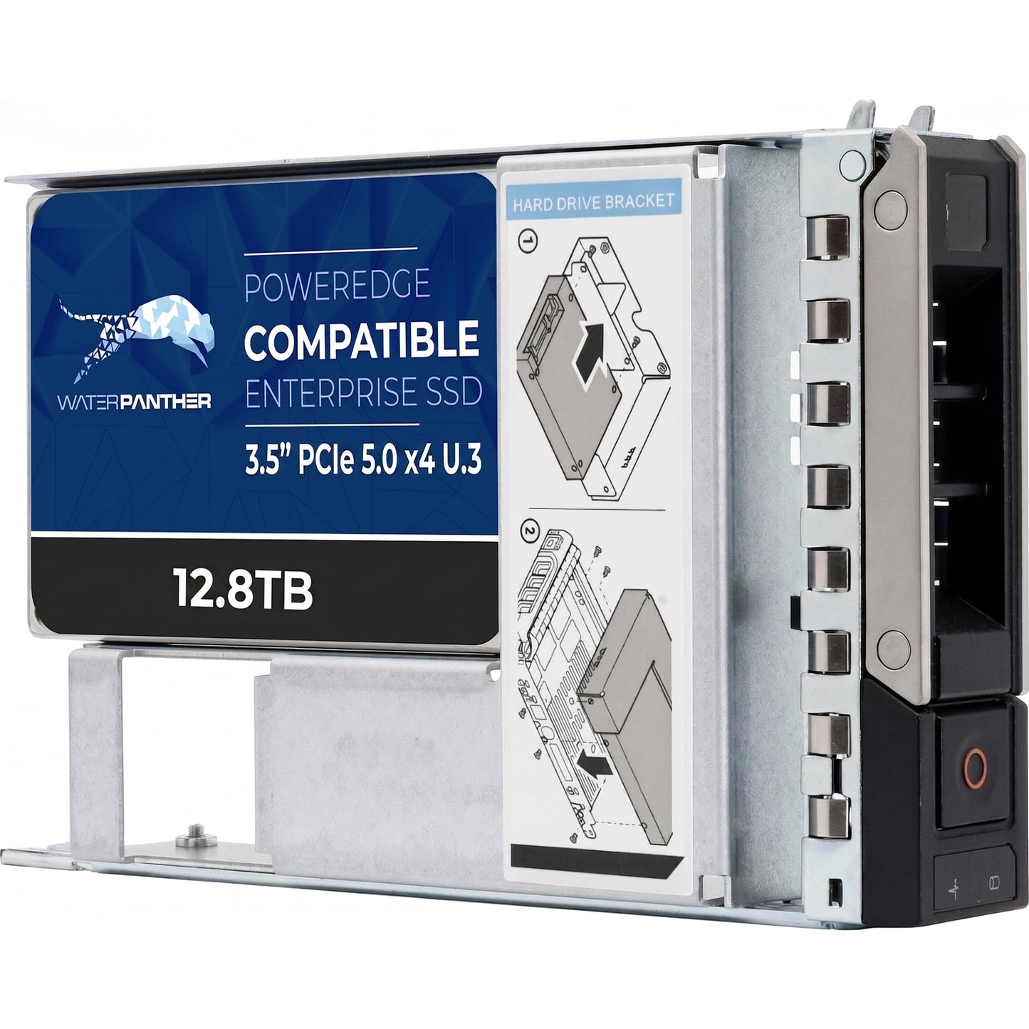 Water Panther 15.36TB SAS 24Gb/s 2.5" SSD for Dell PowerEdge Servers | Enterprise Drive in 13G Tray