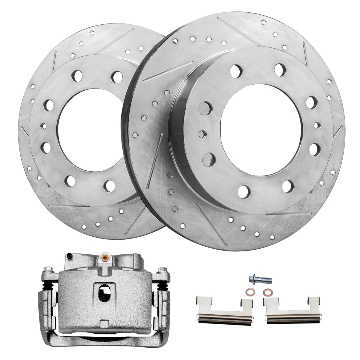 Detroit Axle - Front Brake Kit for 2006-2018 Dodge Ram 1500, 07-09 Durango