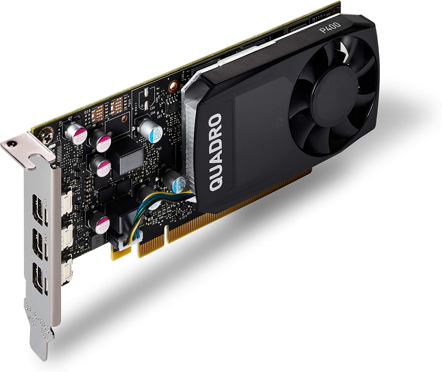PNY NVIDIA Quadro P400 Professional Graphics Card - (VCQP400-PB), PC Compatible, 3x Mini DisplayPort 1.4