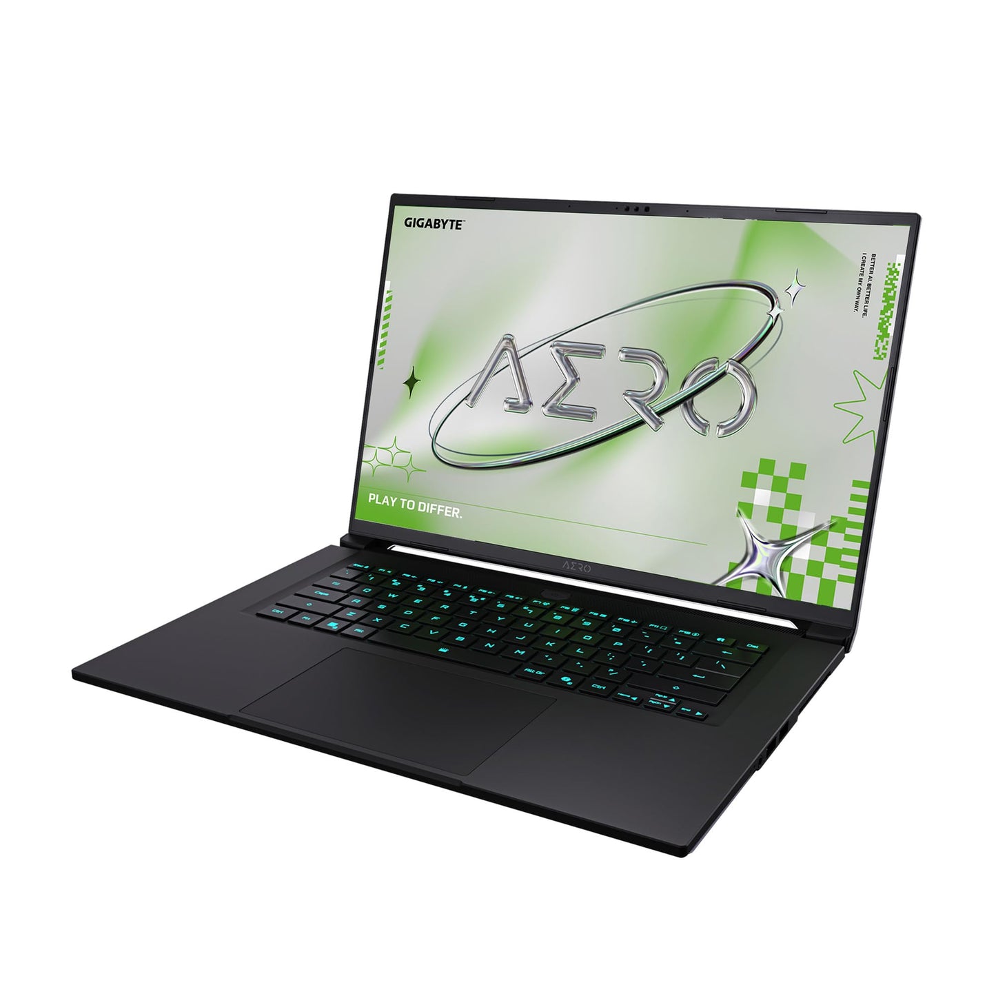 GIGABYTE AERO X16, Copilot+ PC - 165Hz 2560x1600 WQXGA - Manufactured by NVIDIA GeForce RTX 5070 - AMD Ryzen AI 9 HX 370-1TB SSD with 32GB DDR5 RAM - Windows 11 Home - Space Gray - 2WHA3USC64AH