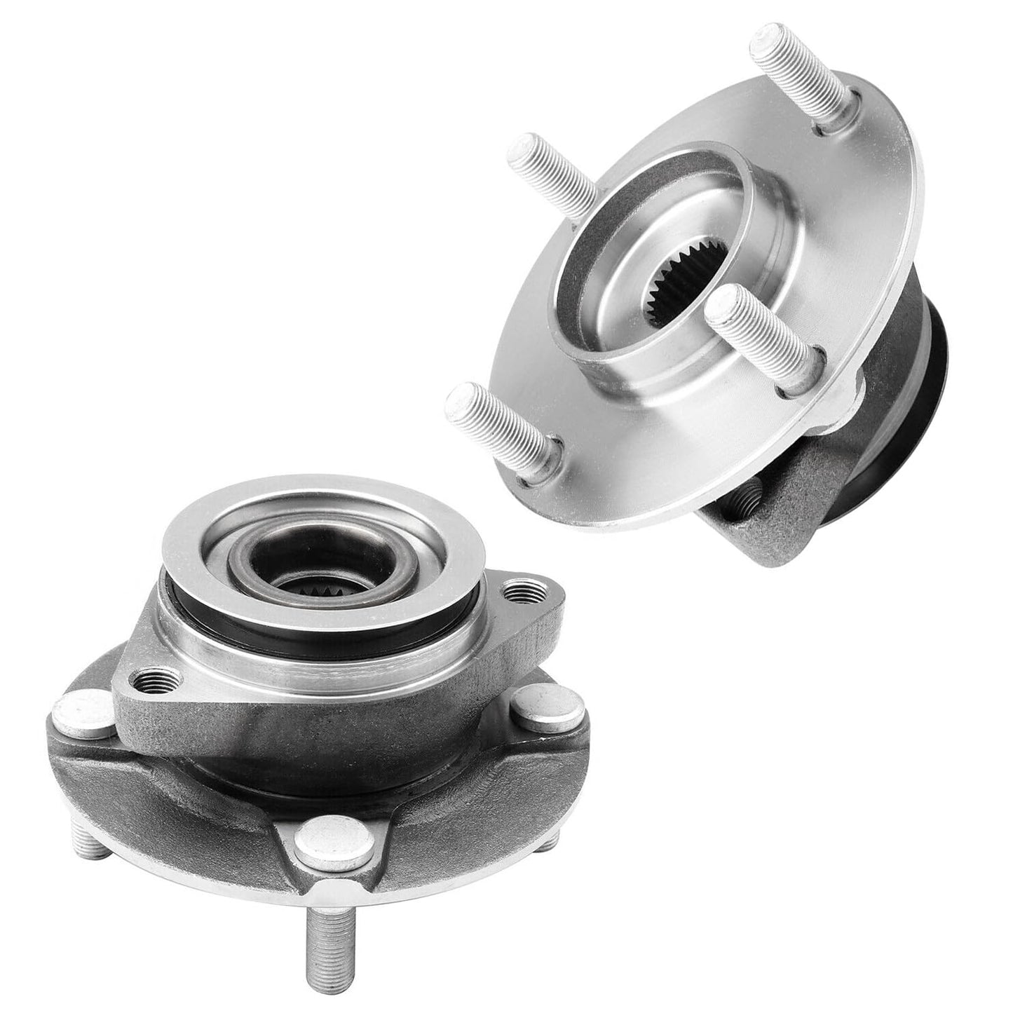 Detroit Axle - 2pc Front Wheel Bearing Hubs for 00-13 Chevy Impala Monte Carlo, 97-08 Pontiac Grand Prix, 06-11 DTS, 05-09 Buick Lacrosse, 06-11 Lucerne, 00-05 Lesabre, Pair Wheel Bearings and Hubs
