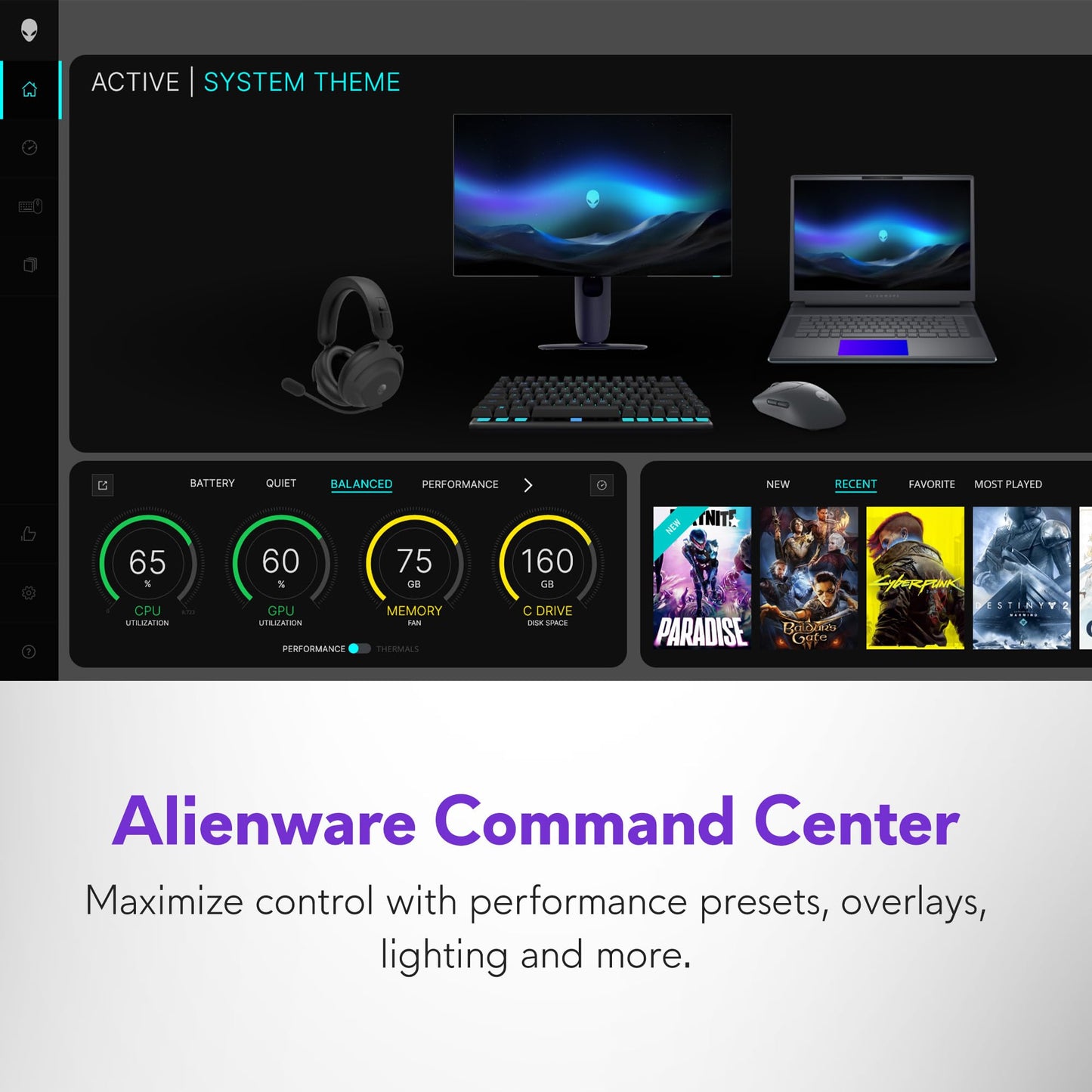 Alienware 18 Area-51 Gaming Laptop AA18250-18.0" WQXGA 300Hz 3ms Display, Intel Core Ultra 9 275HX, NVIDIA GeForce RTX 5080, 32GB 2x16GB DDR5, 2TB SSD, 2MP FHD IR Camera, Windows 11 Home