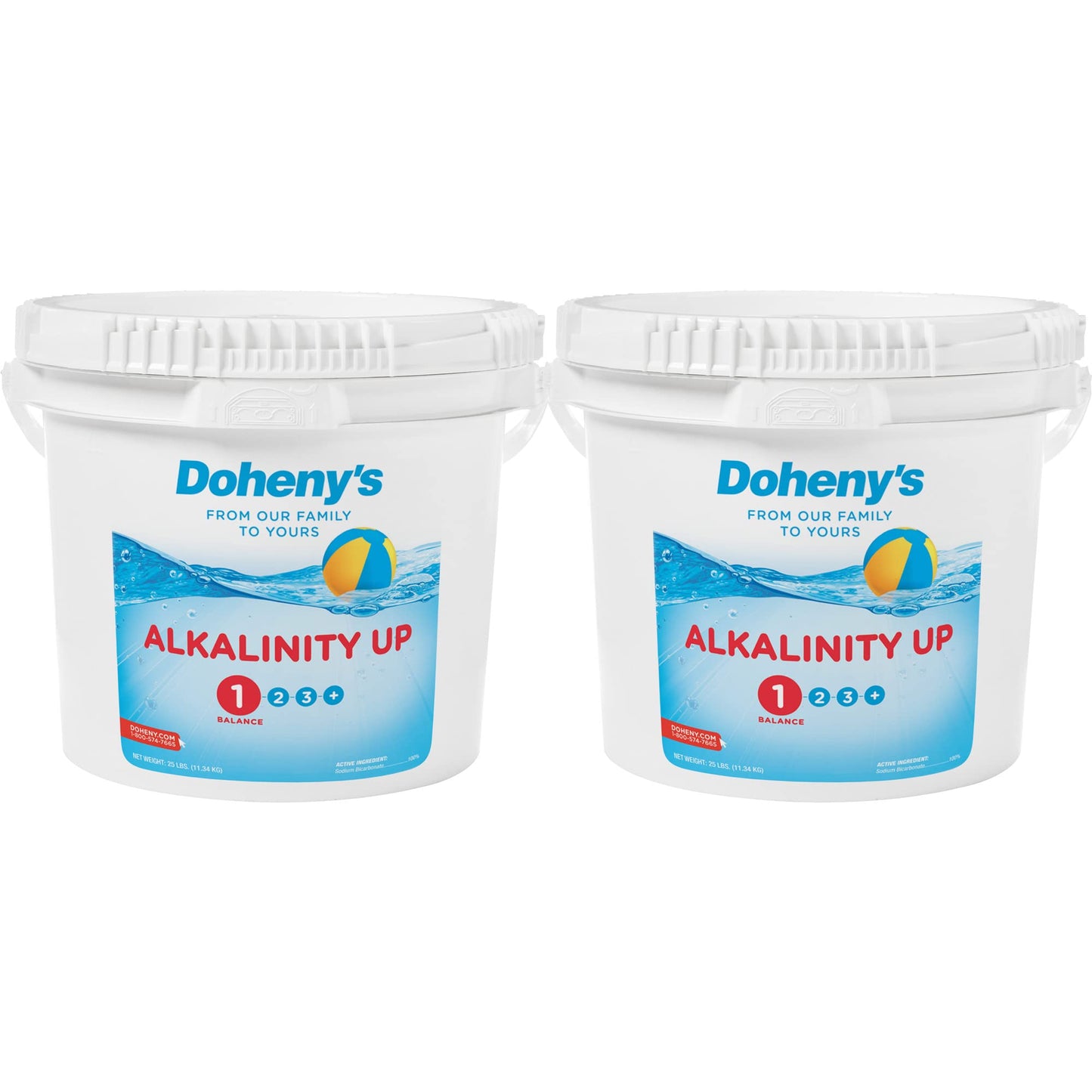 Doheny's Alkalinity Up | Pool Alkalinity Increaser | Raises Total Alkalinity & pH | Water Balancer | Fast Acting | Reduces Corrosion | Proudly Made in USA | 25 lb