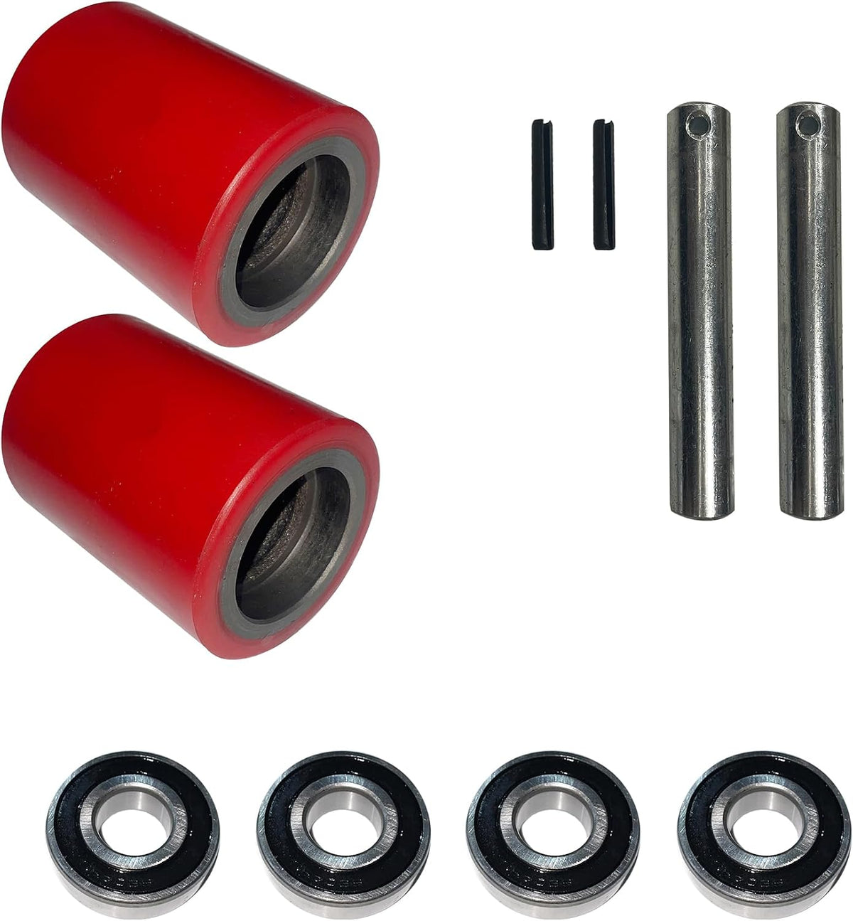 TORY CARRIER Roller, PU wheels with Bearing, 3 inch x 3.7 inch for manual Pallet Jack Replacement Suitable for A-1006/A-1007/A-1031-A Pair