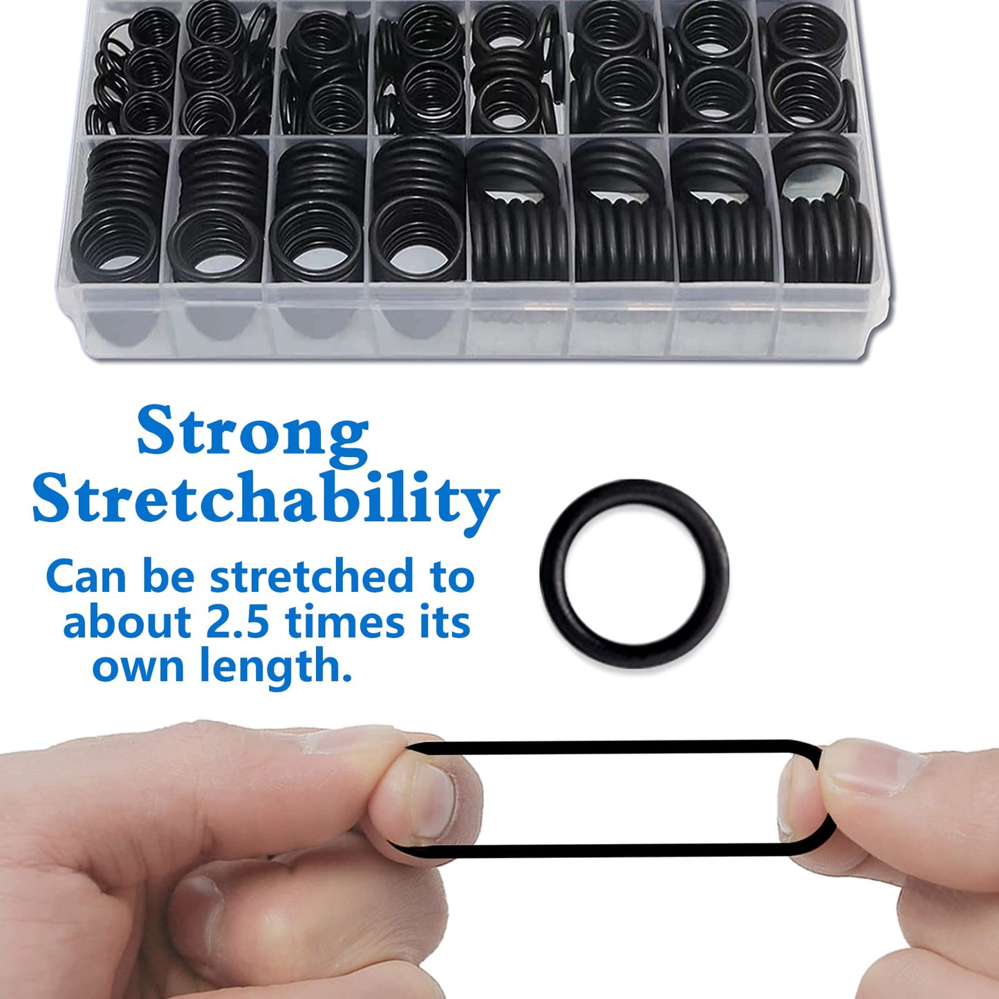 ZDBB 1010 Pcs Rubber O Rings Kit 22 Size Universal O-Ring Assortment Set for Automotive Faucet Pressure Washers Plumbing Sealing Repair,Air or Gas Connections,Resist Oil and Heat