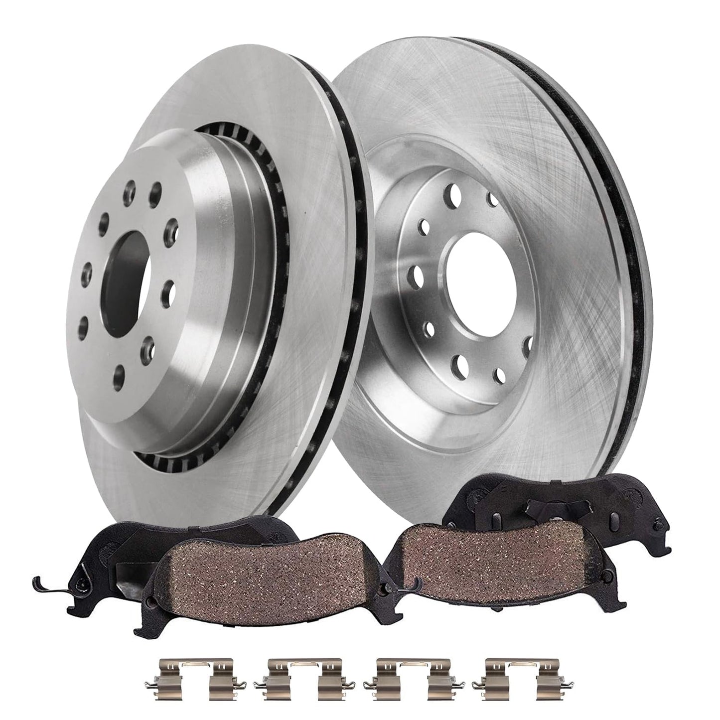Detroit Axle - Front Brake Kit for Chrysler 300 Dodge Challenger Charger Magnum Replacement Disc Brakes Rotors and Ceramic Brake Pads : 12.6" inch Rotor