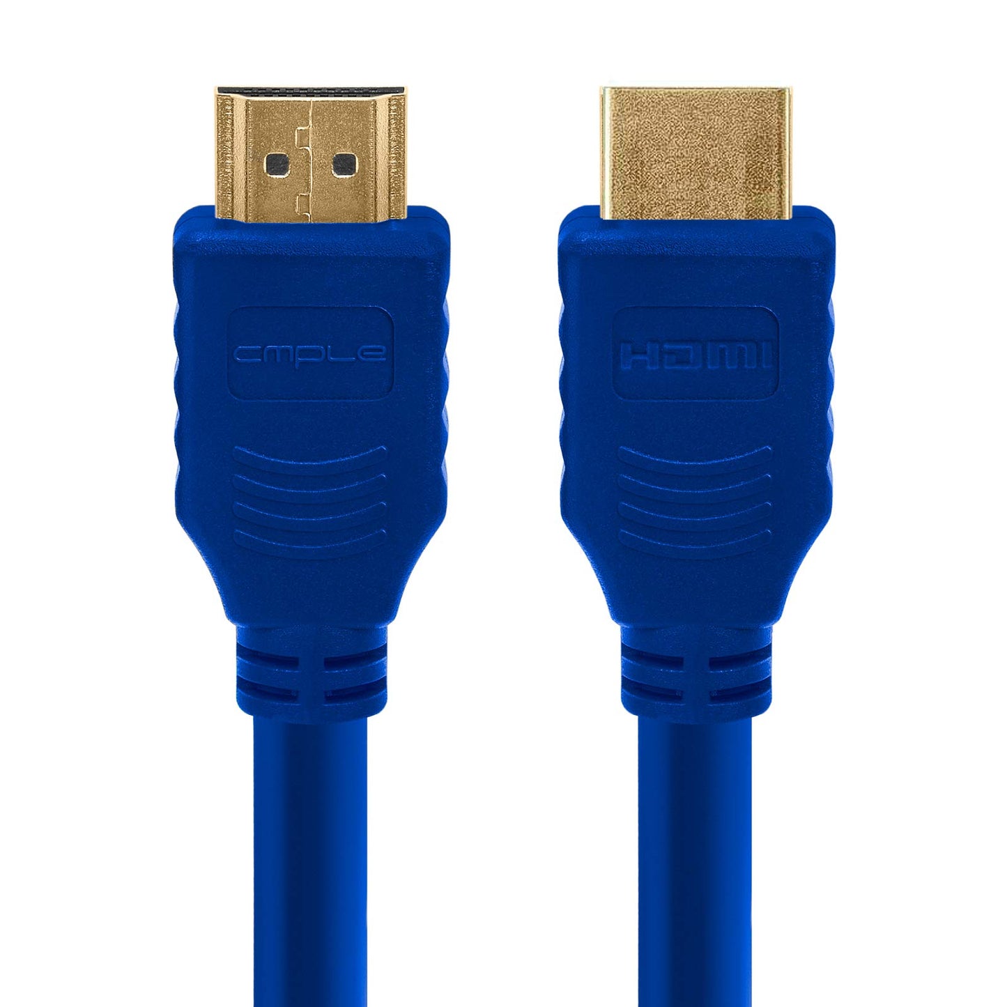 Cmple - HDMI Cable 10FT High Speed HDTV Ultra-HD (UHD) 3D, 4K @60Hz, 18Gbps 28AWG HDMI Cord Audio Return 10 Feet Purple